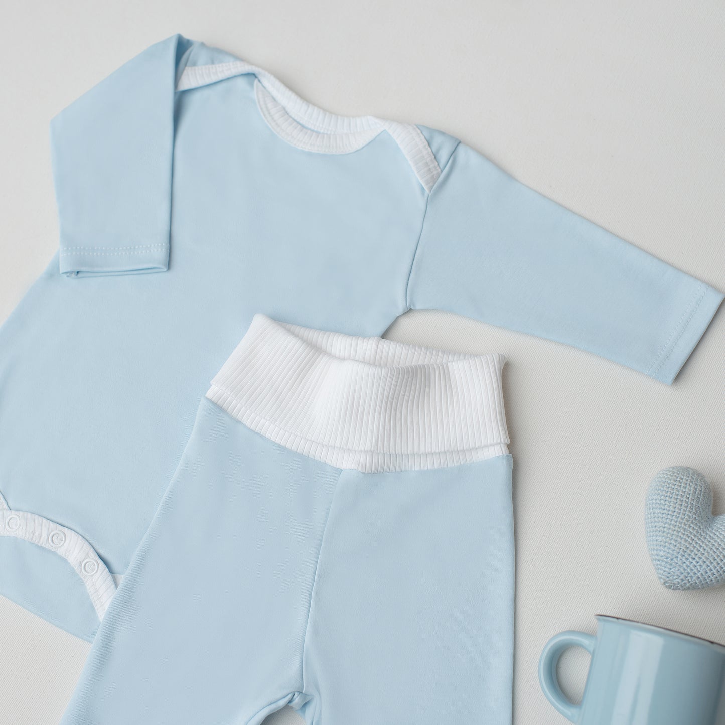 Conjunto Body Andorinha + Culote Yoga Azul