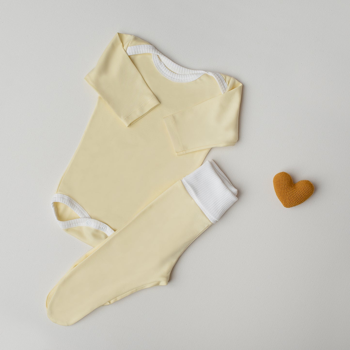 Conjunto Body Andorinha + Culote Yoga Amarelo