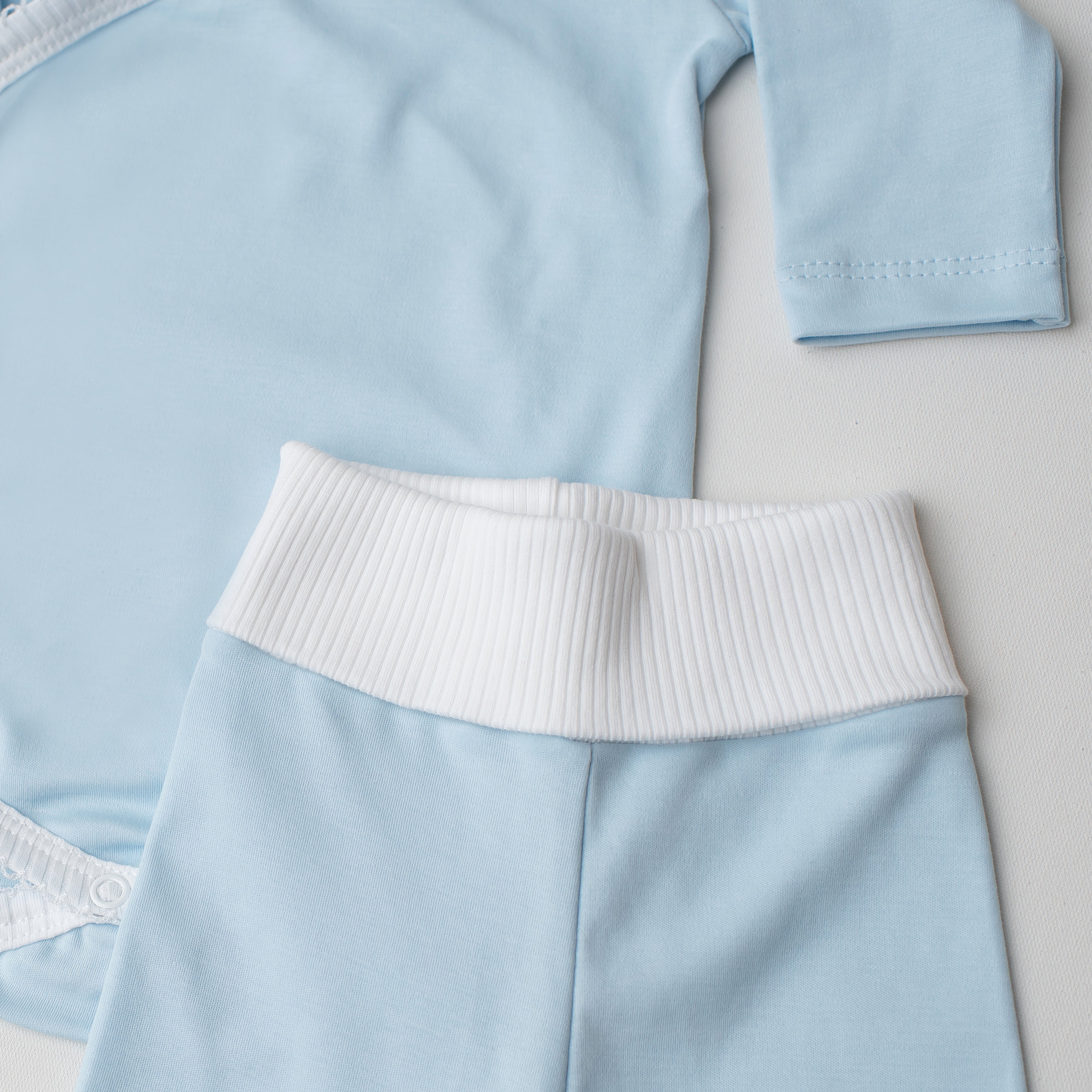 Conjunto Body Sabiá + Culote Yoga Azul
