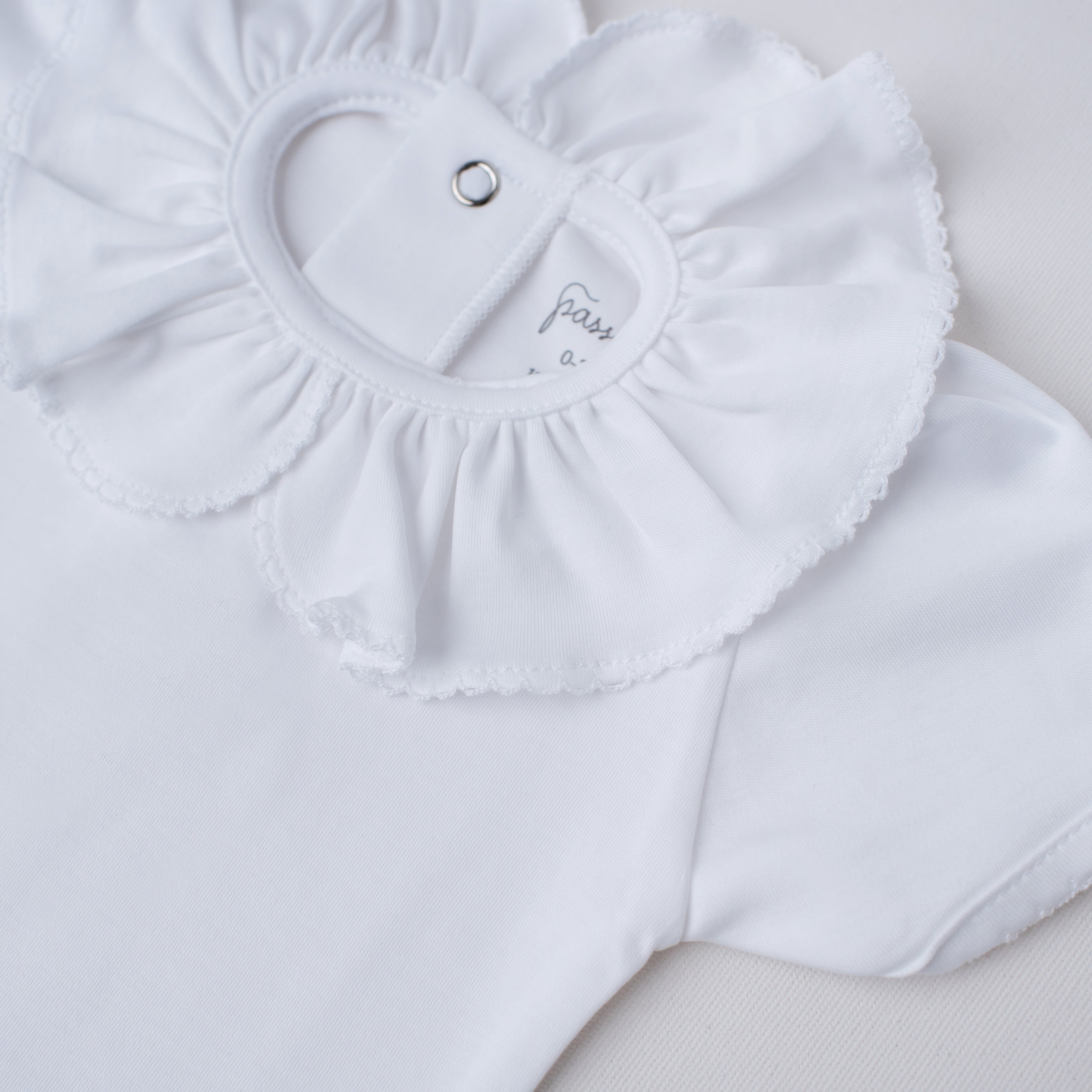 Body Beija-Flor Manga Curta Branco