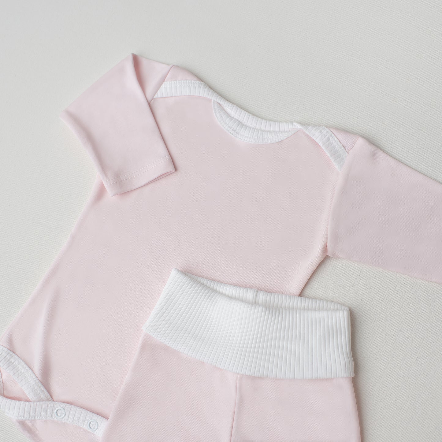 Conjunto Body Andorinha + Culote Yoga Rosa Claro