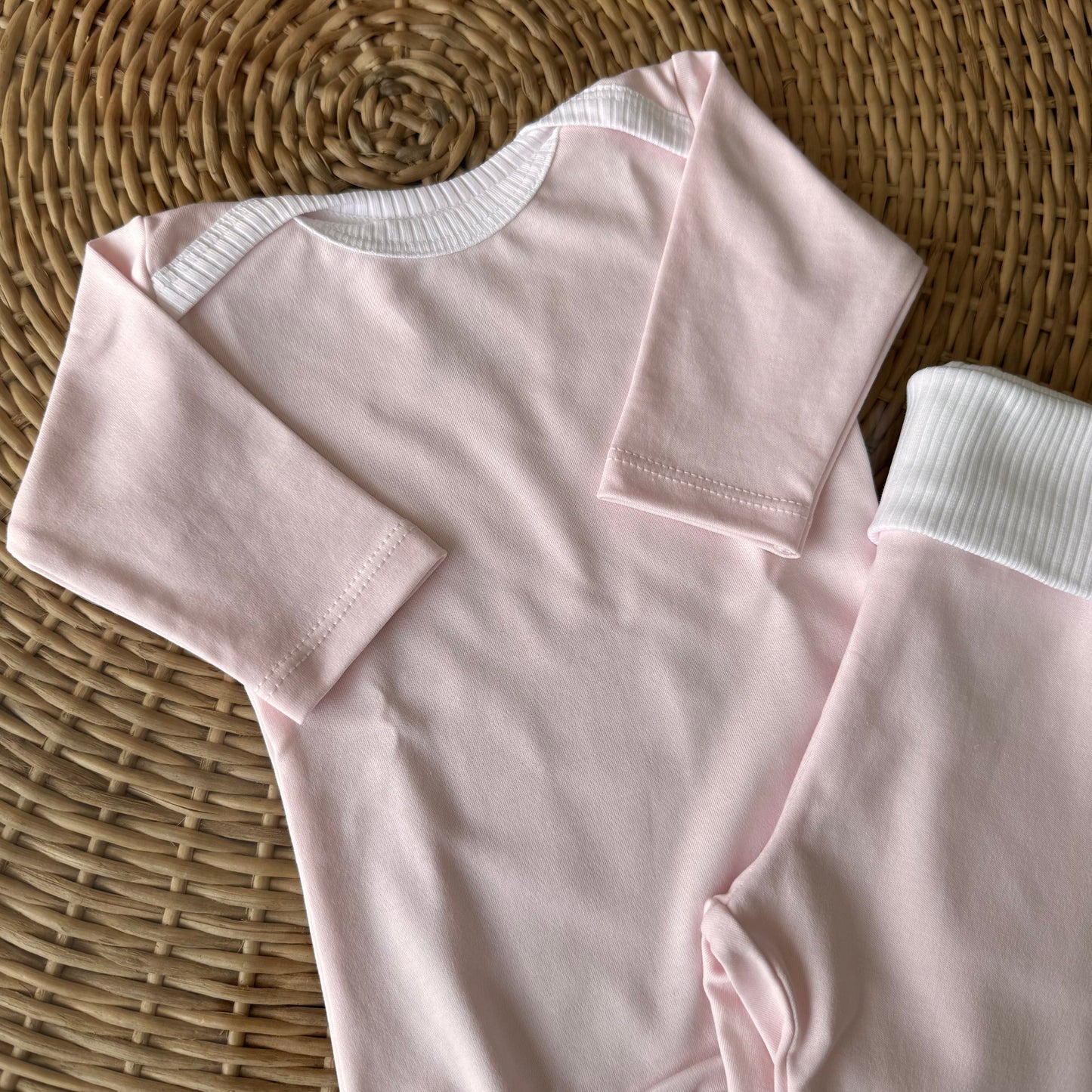 Conjunto Body Andorinha + Culote Yoga Rosa