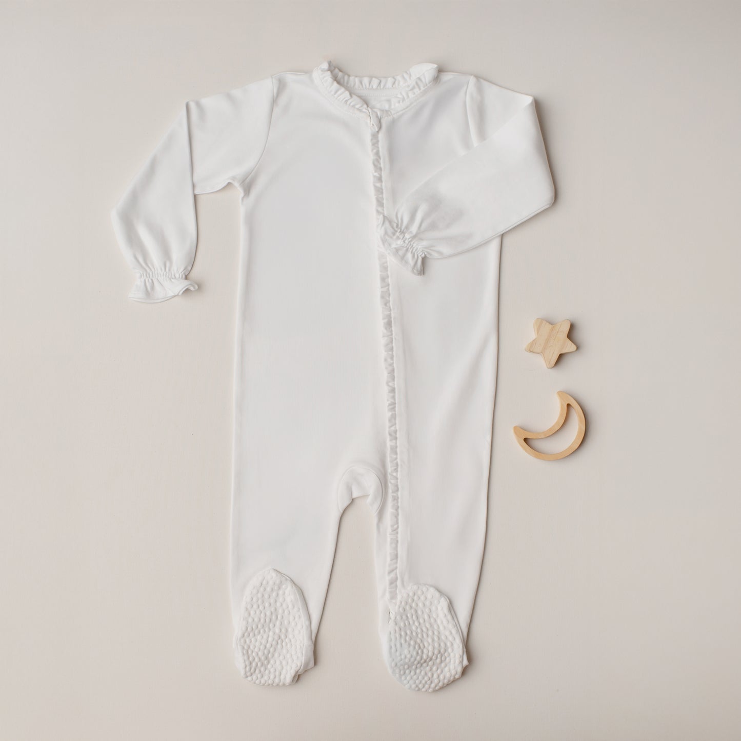 Macacão Pardal Zíper Branco