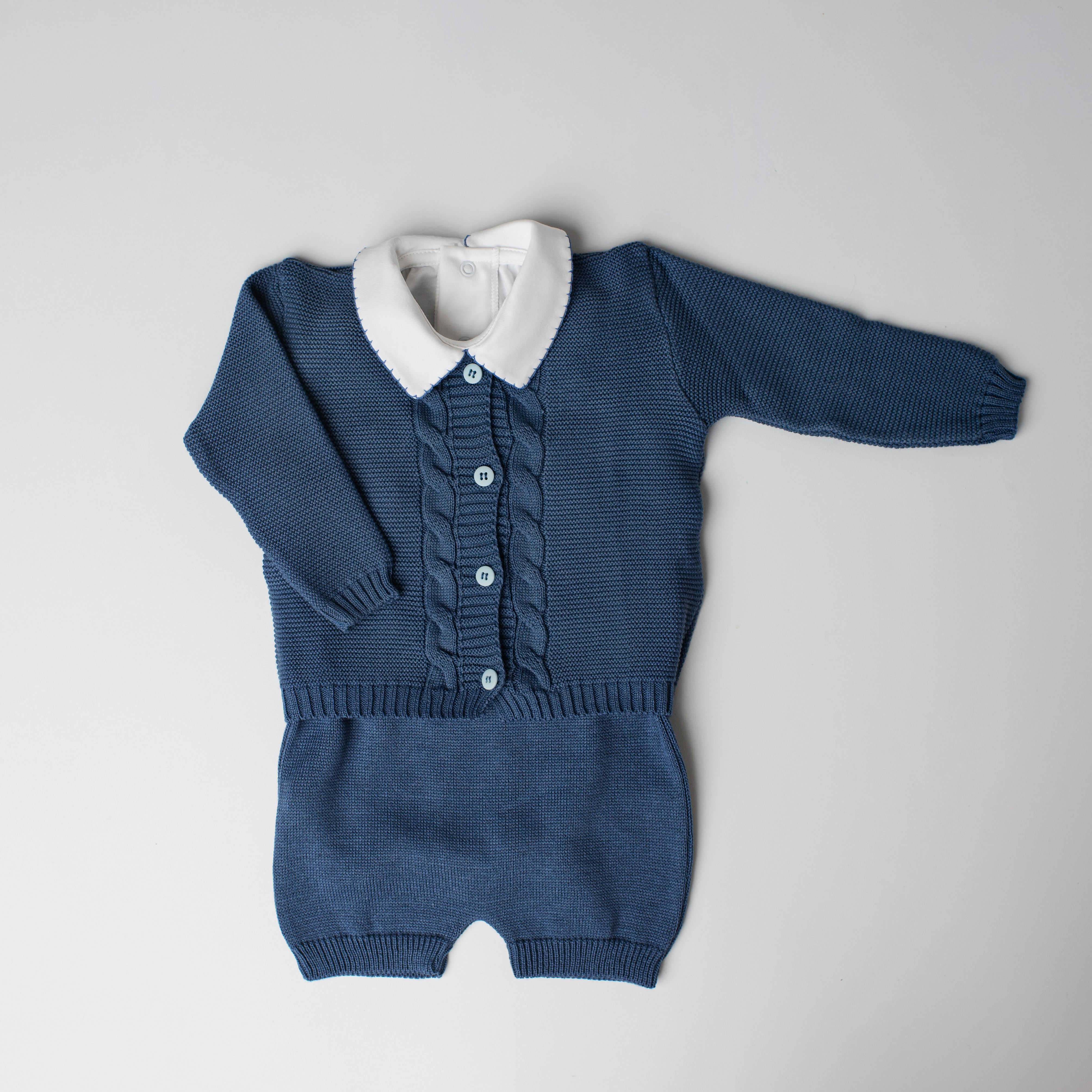 Conjunto em Tricô + Pima Águia Azul Jeans