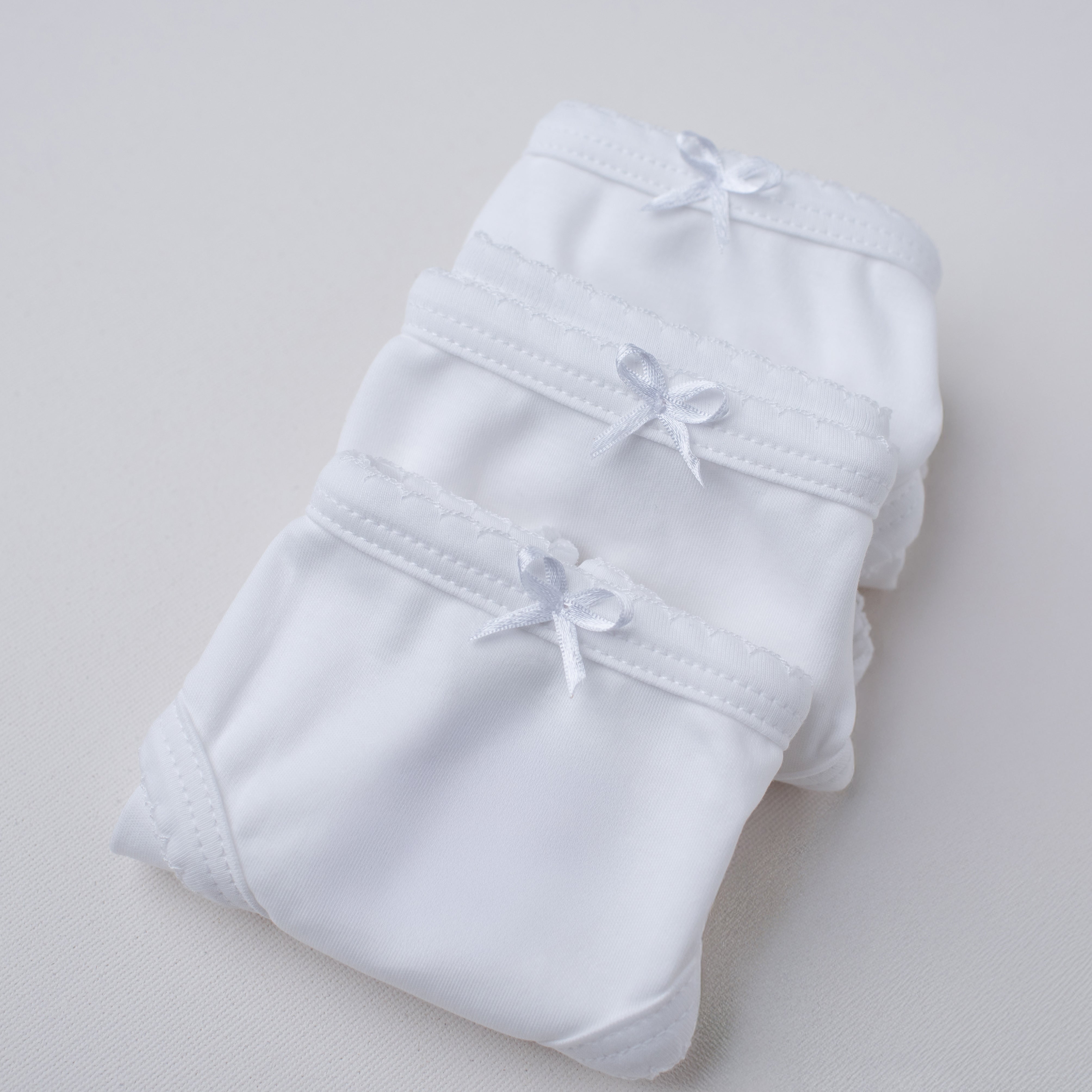 Kit: 3 Calcinhas Algodão Pima - Brancas