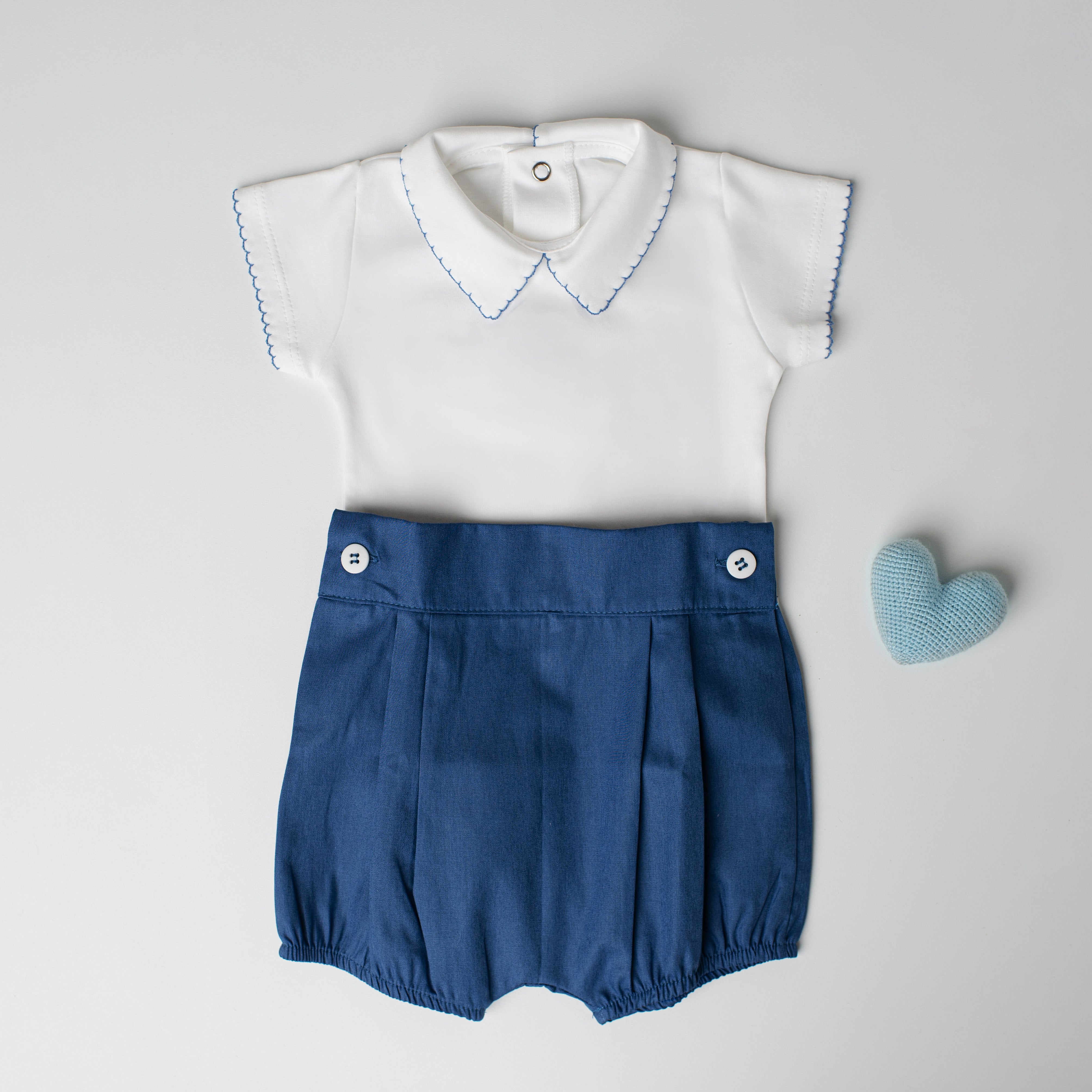 Conjunto Body e Shorts Quero Quero Azul