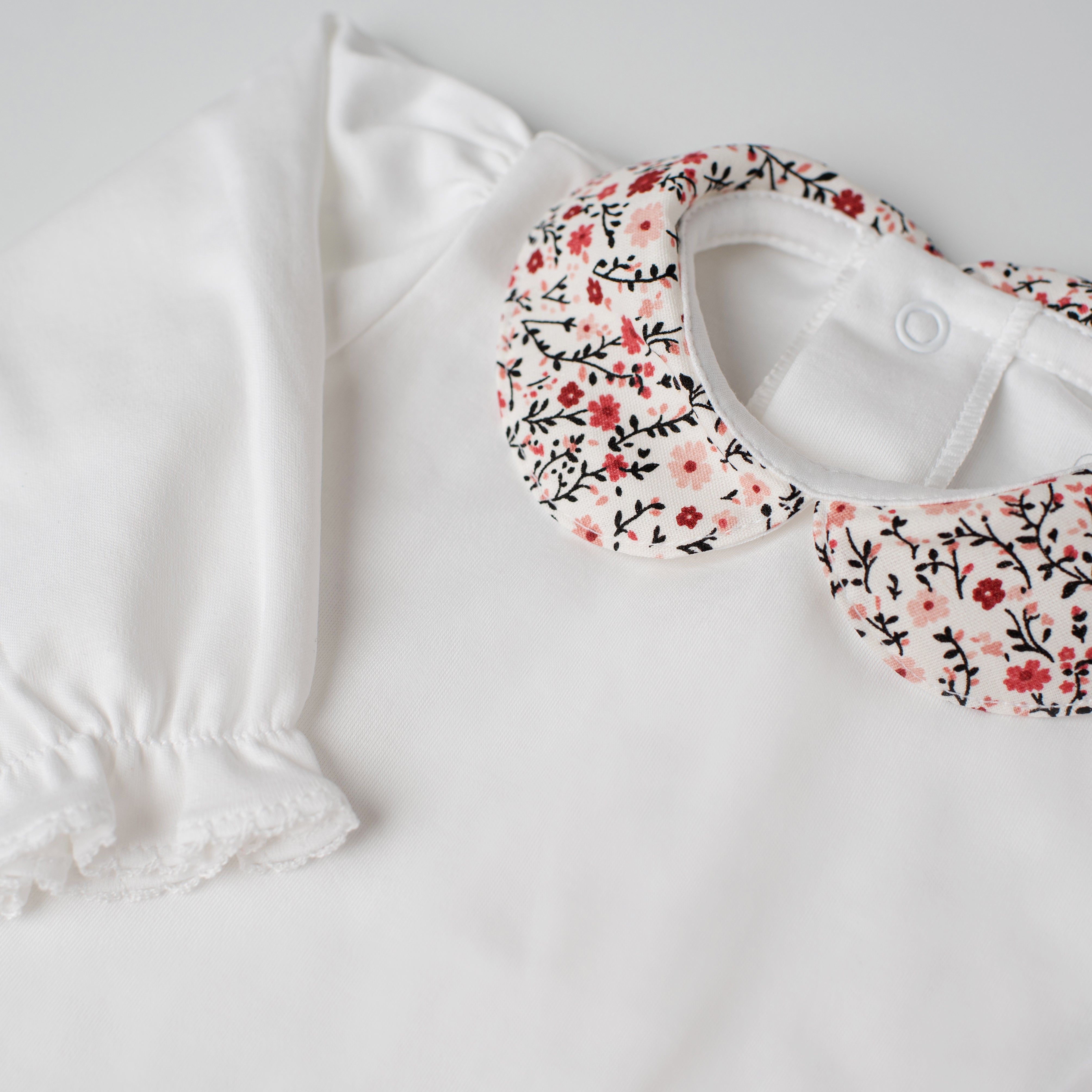 Conjunto Body e Calça Tico Tico Tulipas