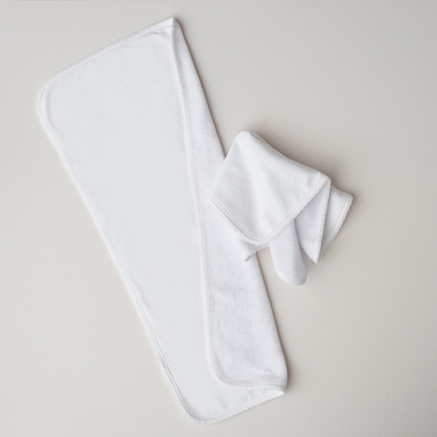 Kit: Paninho de Boca + Paninho de Ombro Branco