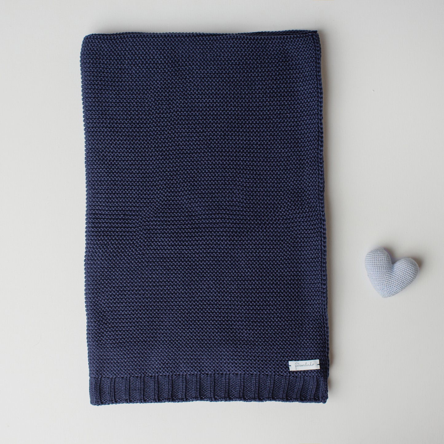 Manta Tricô Ninho Marinho