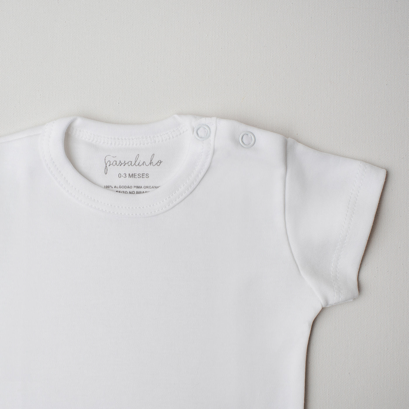 Body Canário Manga Curta Banco