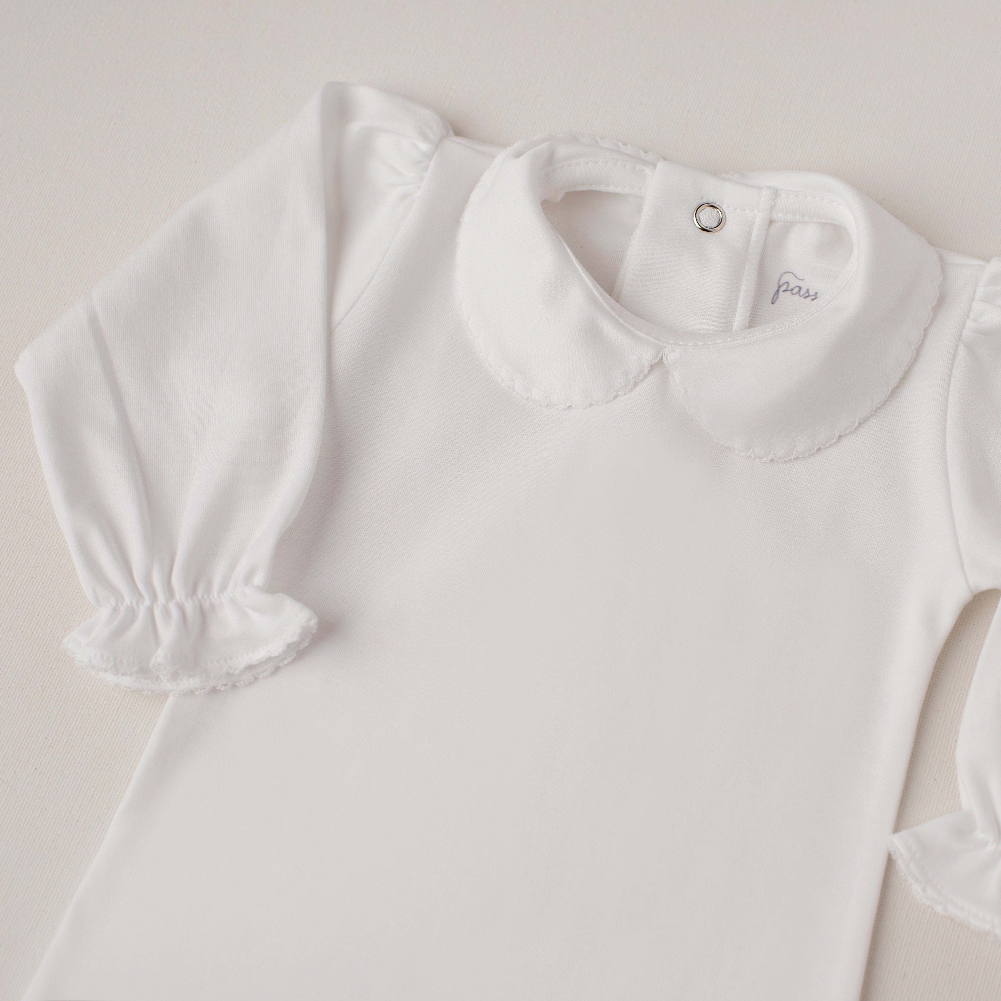 Body Garça Manga Longa Branco