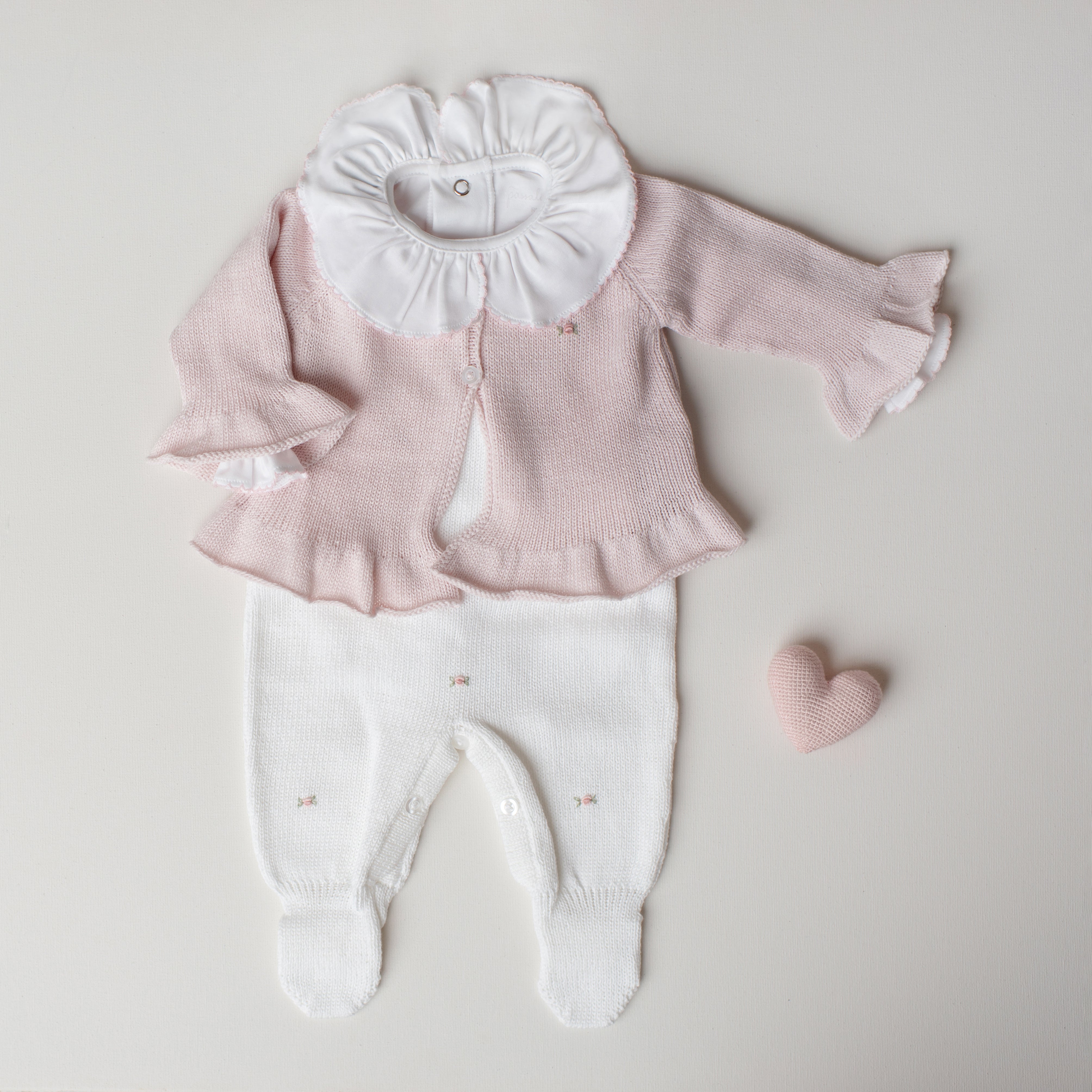 Saída de Maternidade Anambé Branca e Rosa