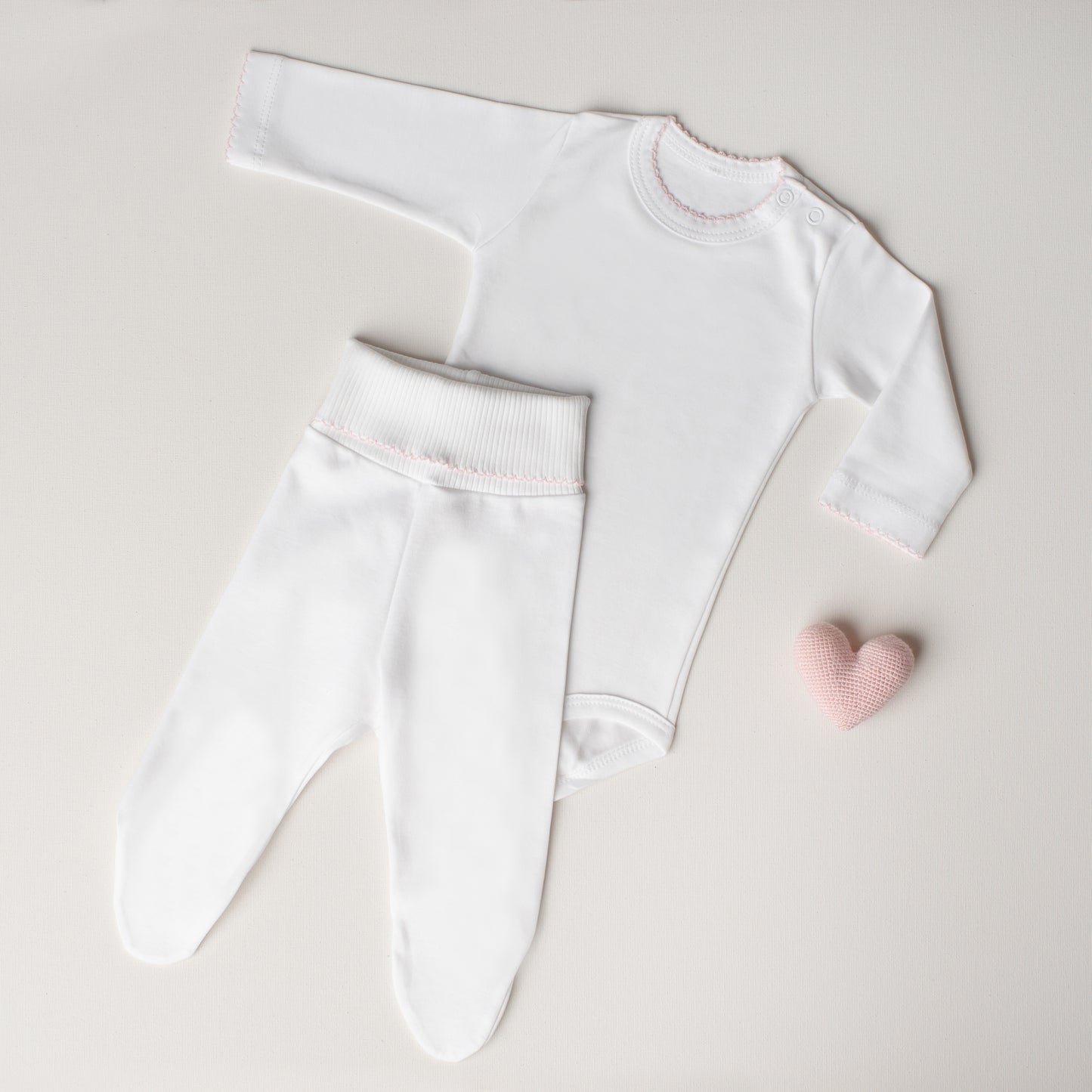Conjunto Body Canário + Culote Yoga Rosa