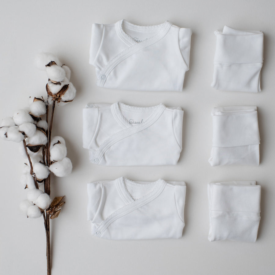 Kit: 3 Conjuntos Prematuro Body + Culote