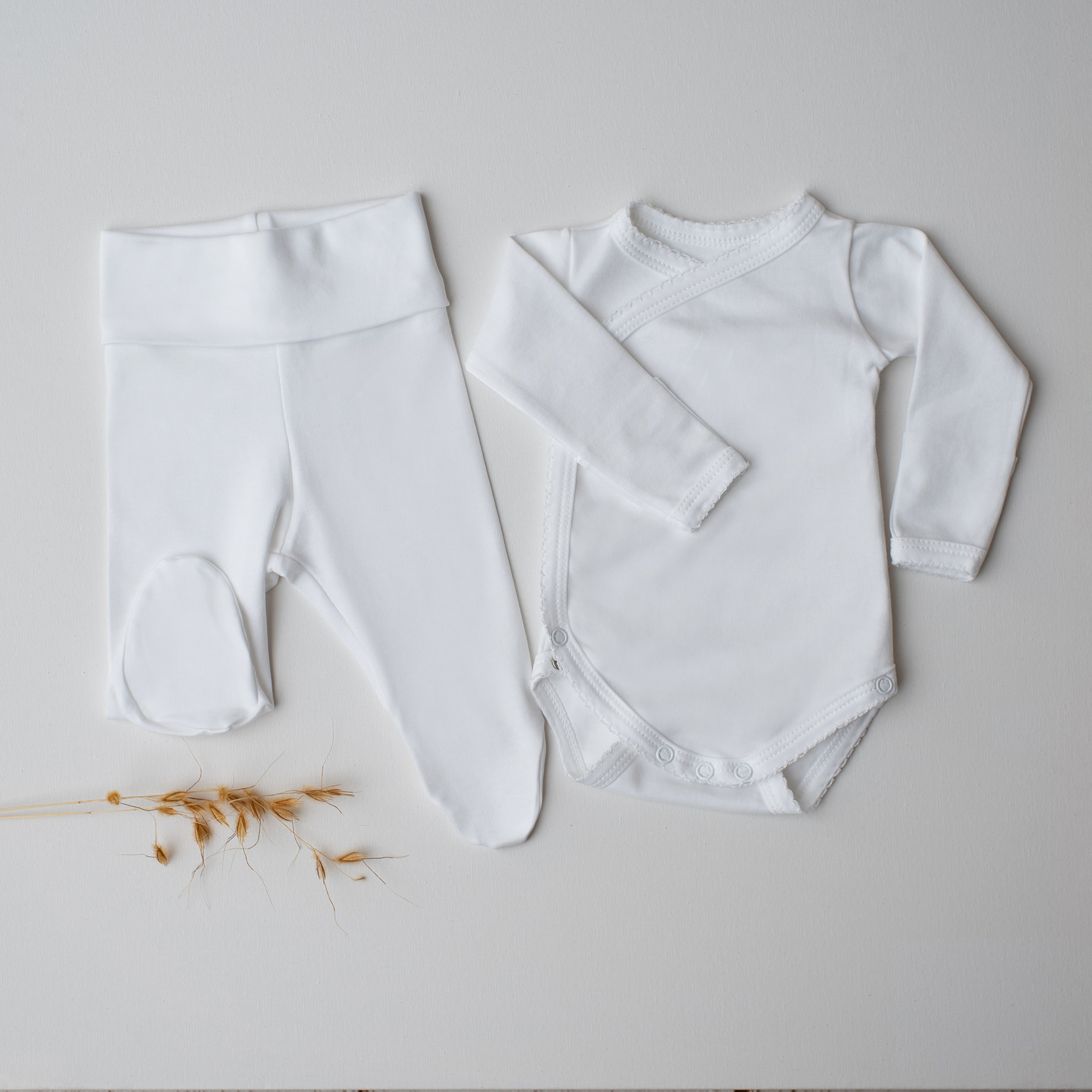 Conjunto Prematuro Body + Culote Branco