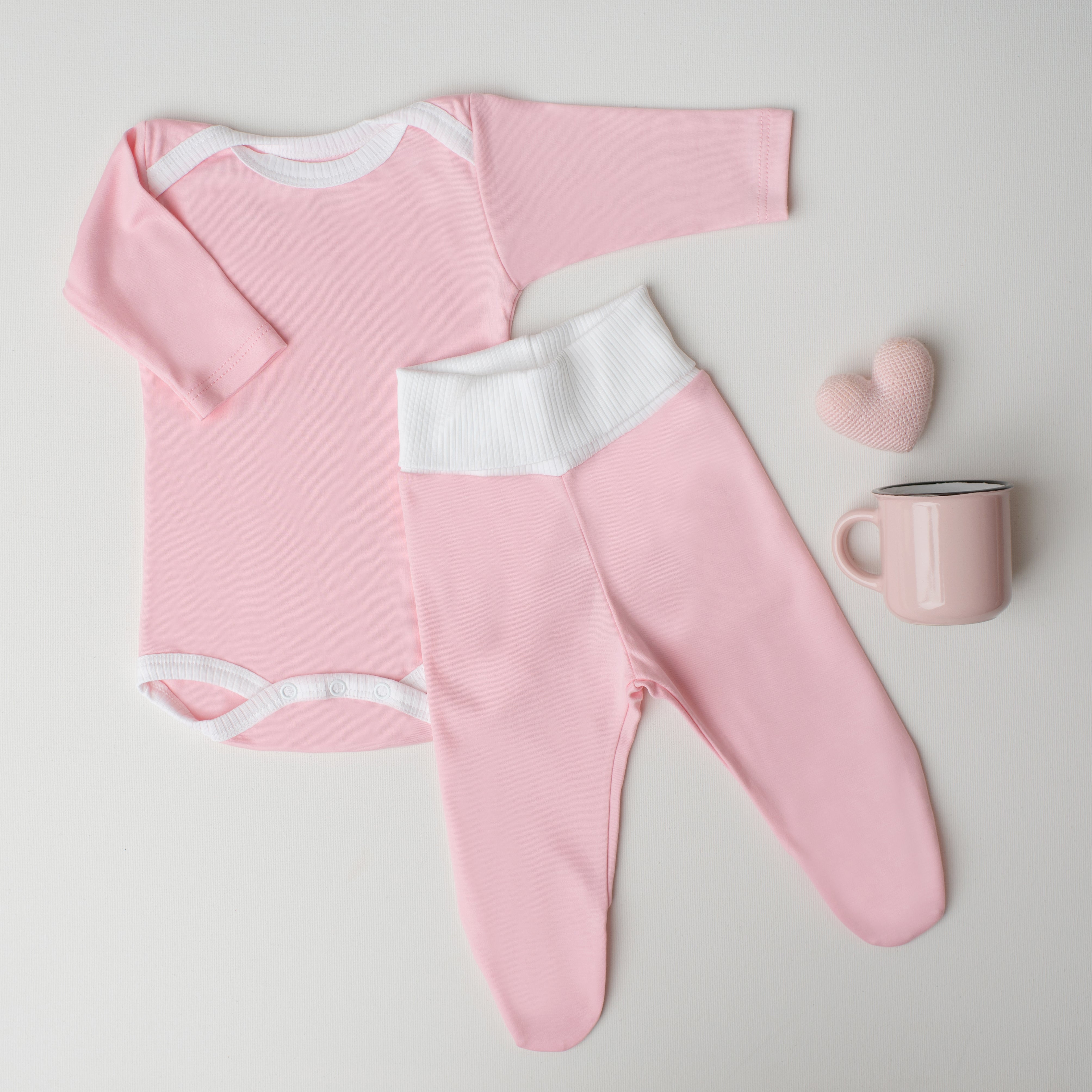 Conjunto Body Andorinha + Culote Yoga Rosa