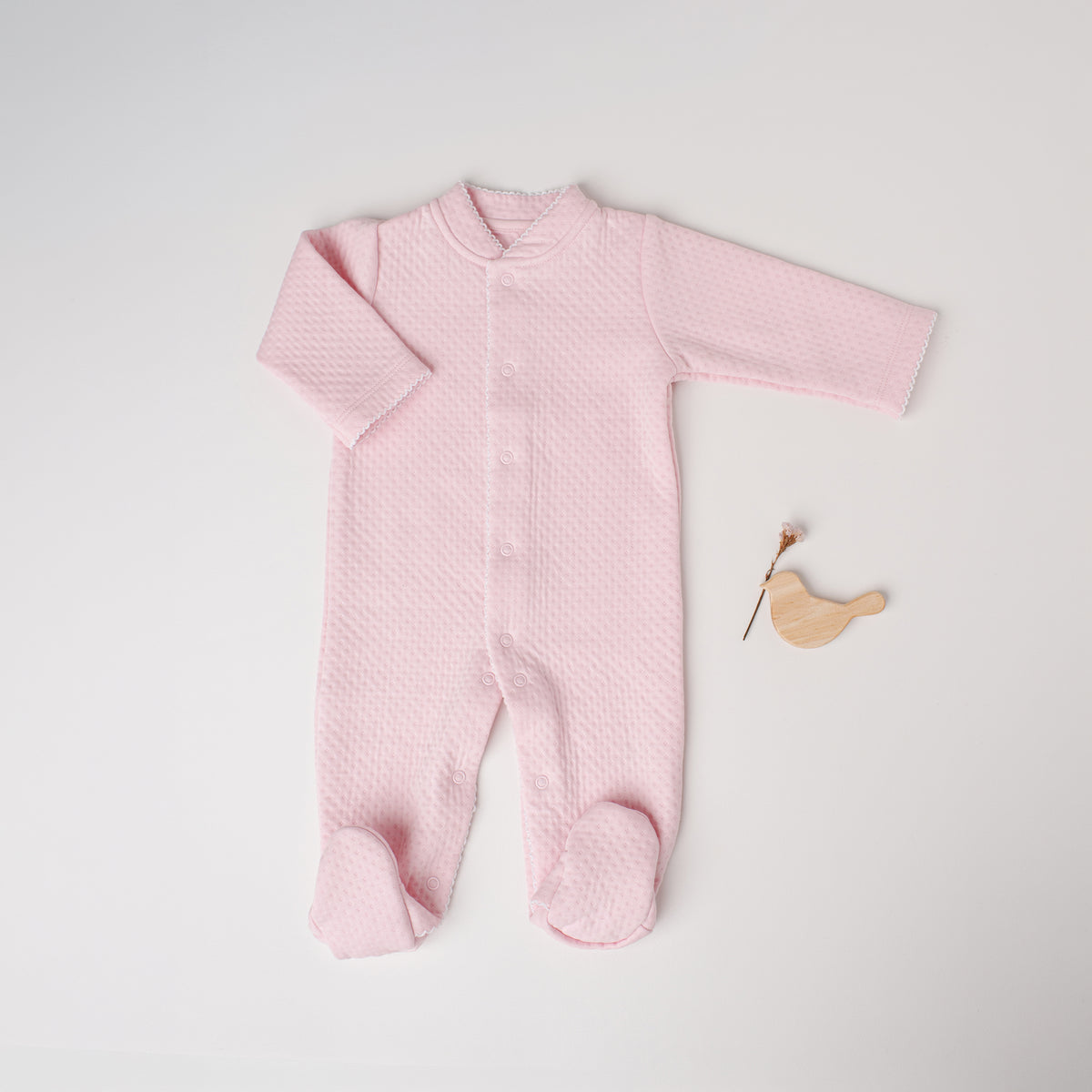 Macacão Arara Jacquard Rosa