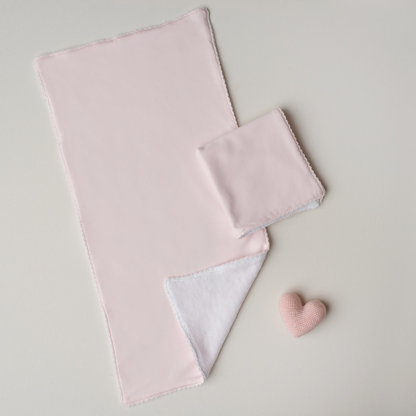 Kit: Paninho de Boca + Paninho de Ombro Rosa Claro