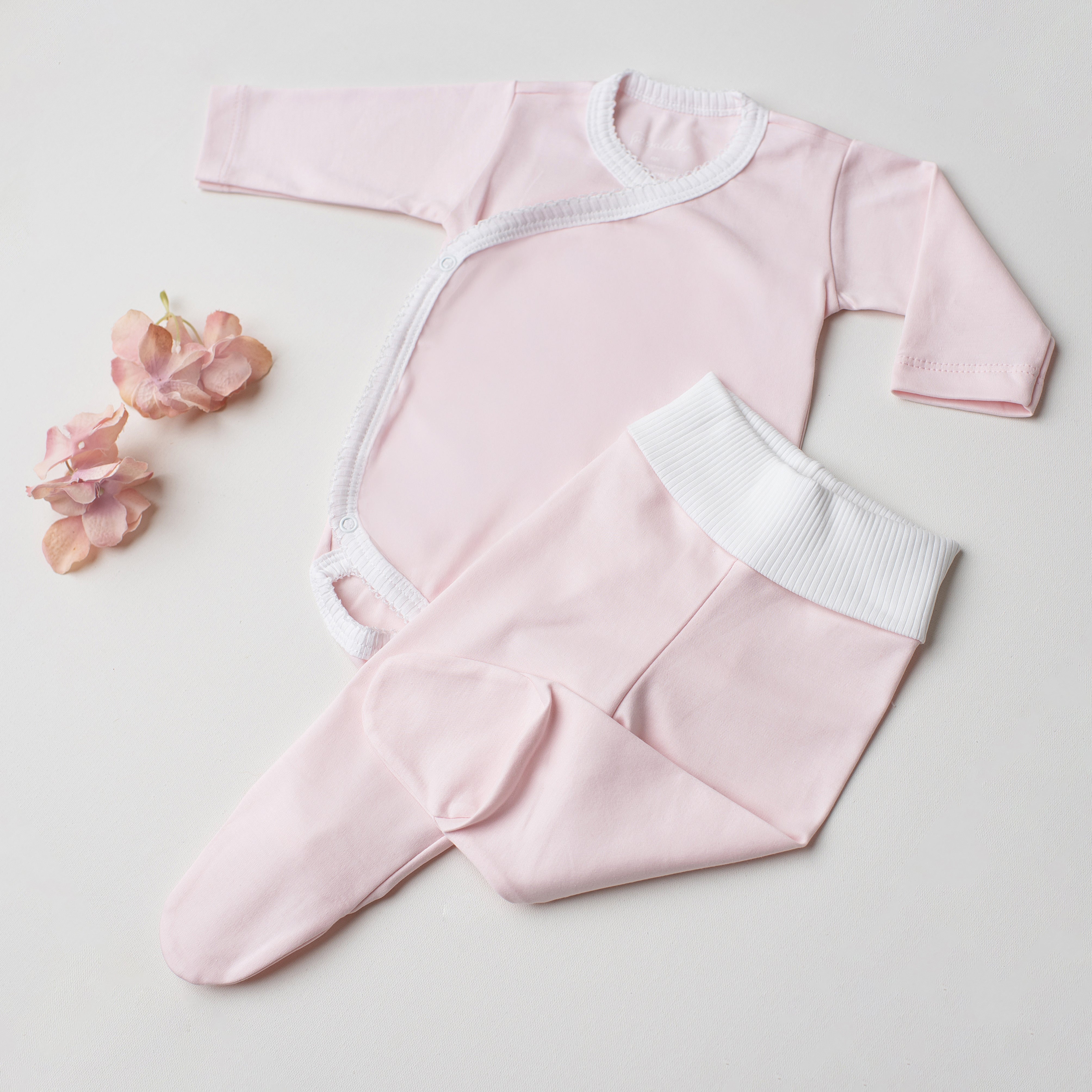 Conjunto Body Sabiá + Culote Yoga Rosa