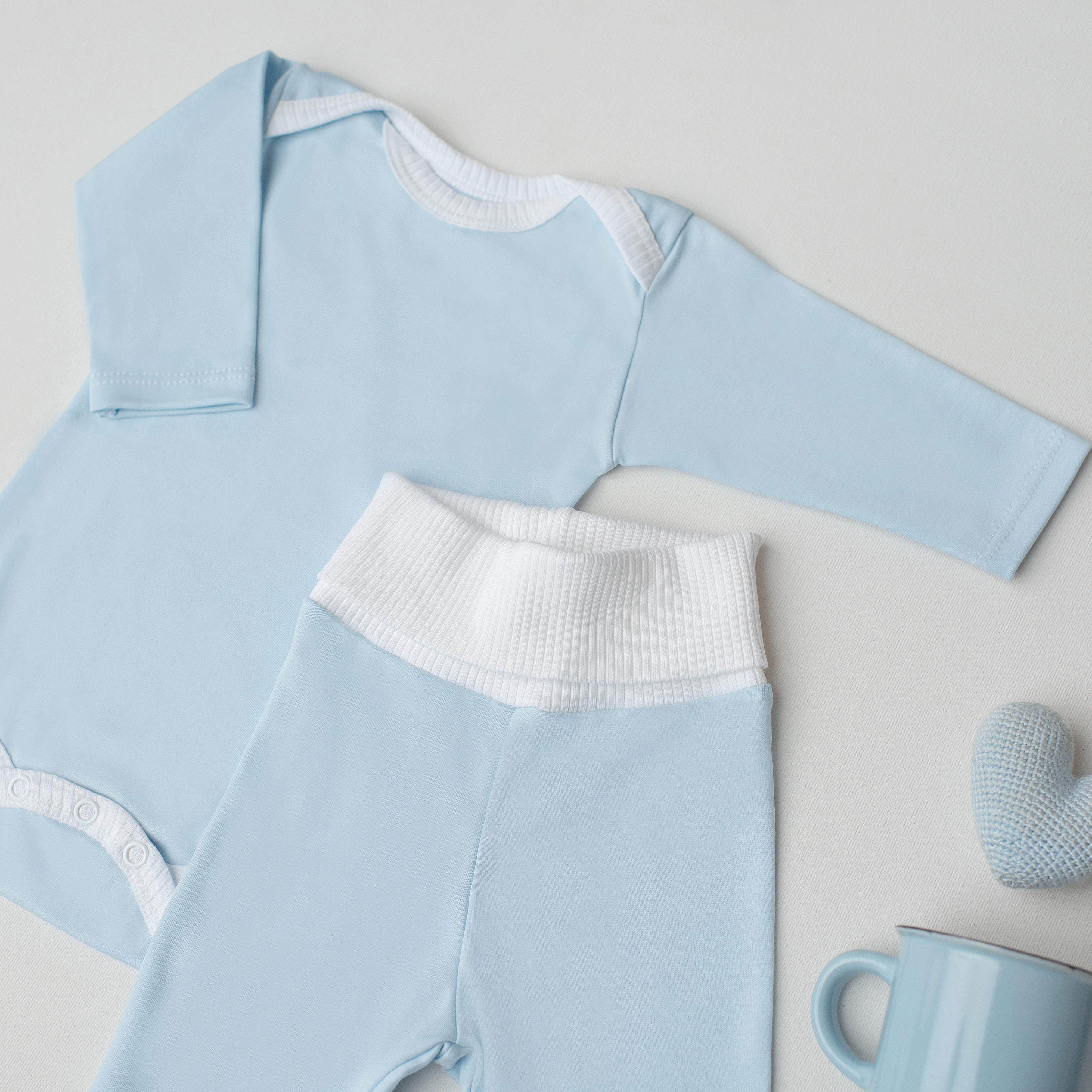 Conjunto Body Andorinha + Culote Yoga Azul