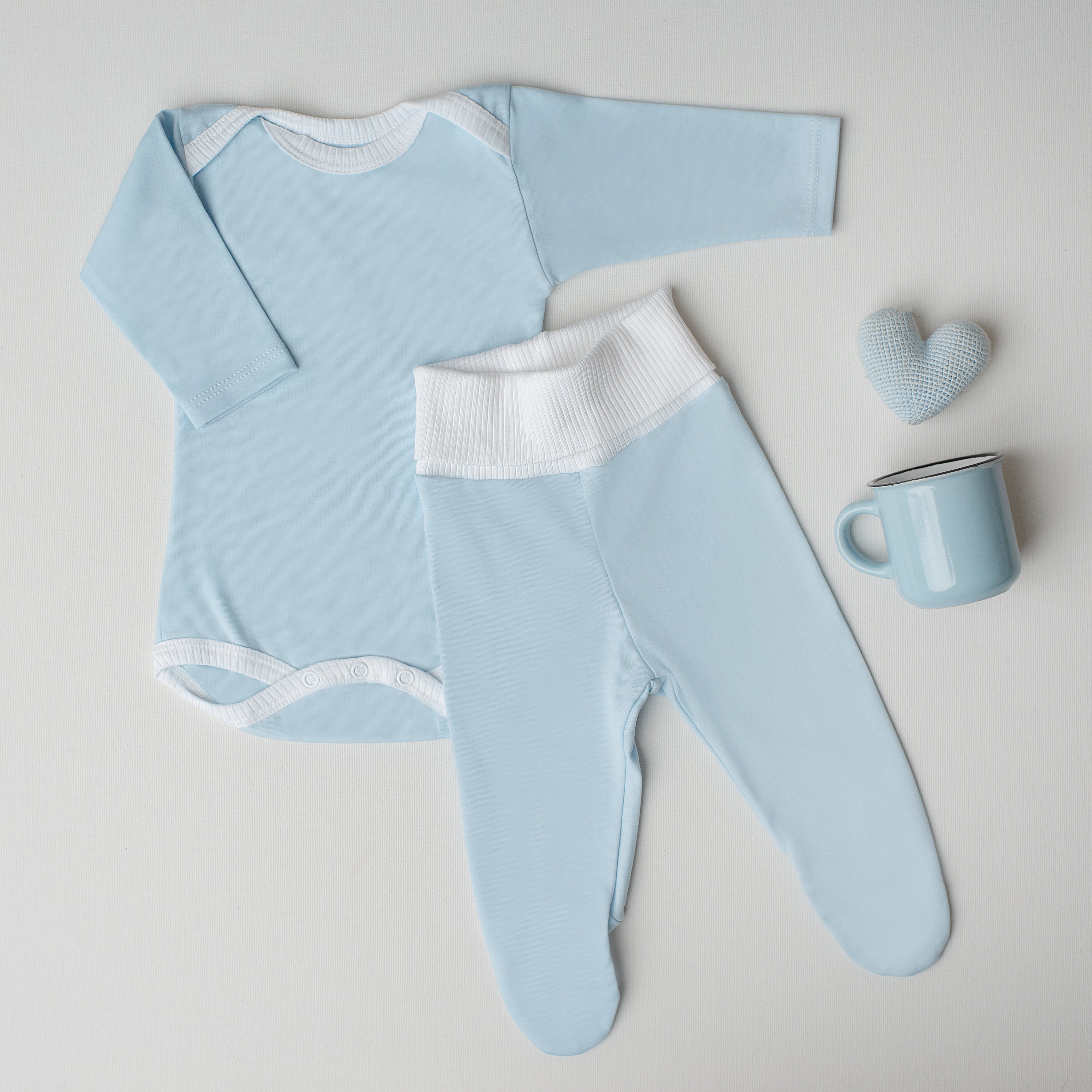 Conjunto Body Andorinha + Culote Yoga Azul