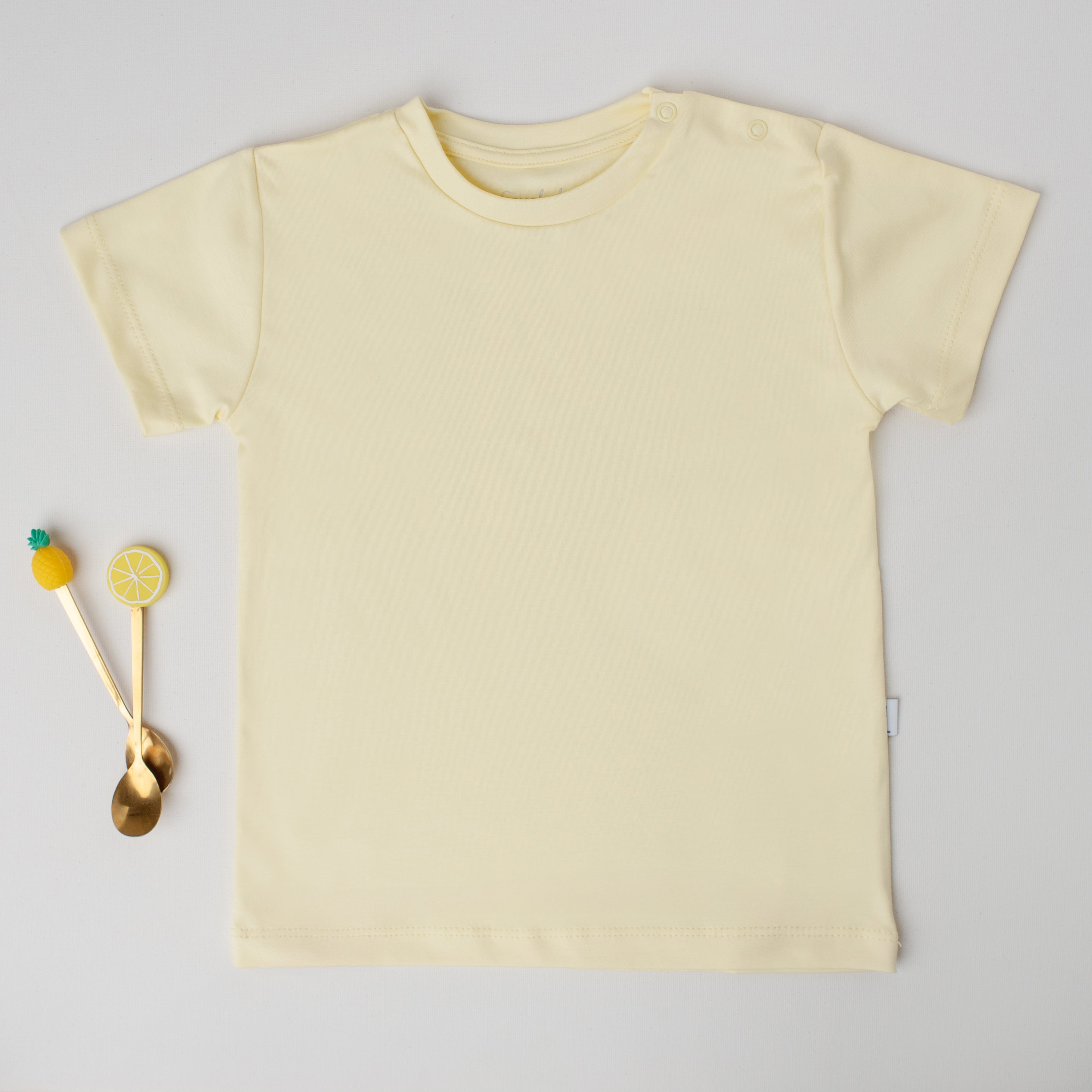 Camiseta Canário Manga Curta Amarela