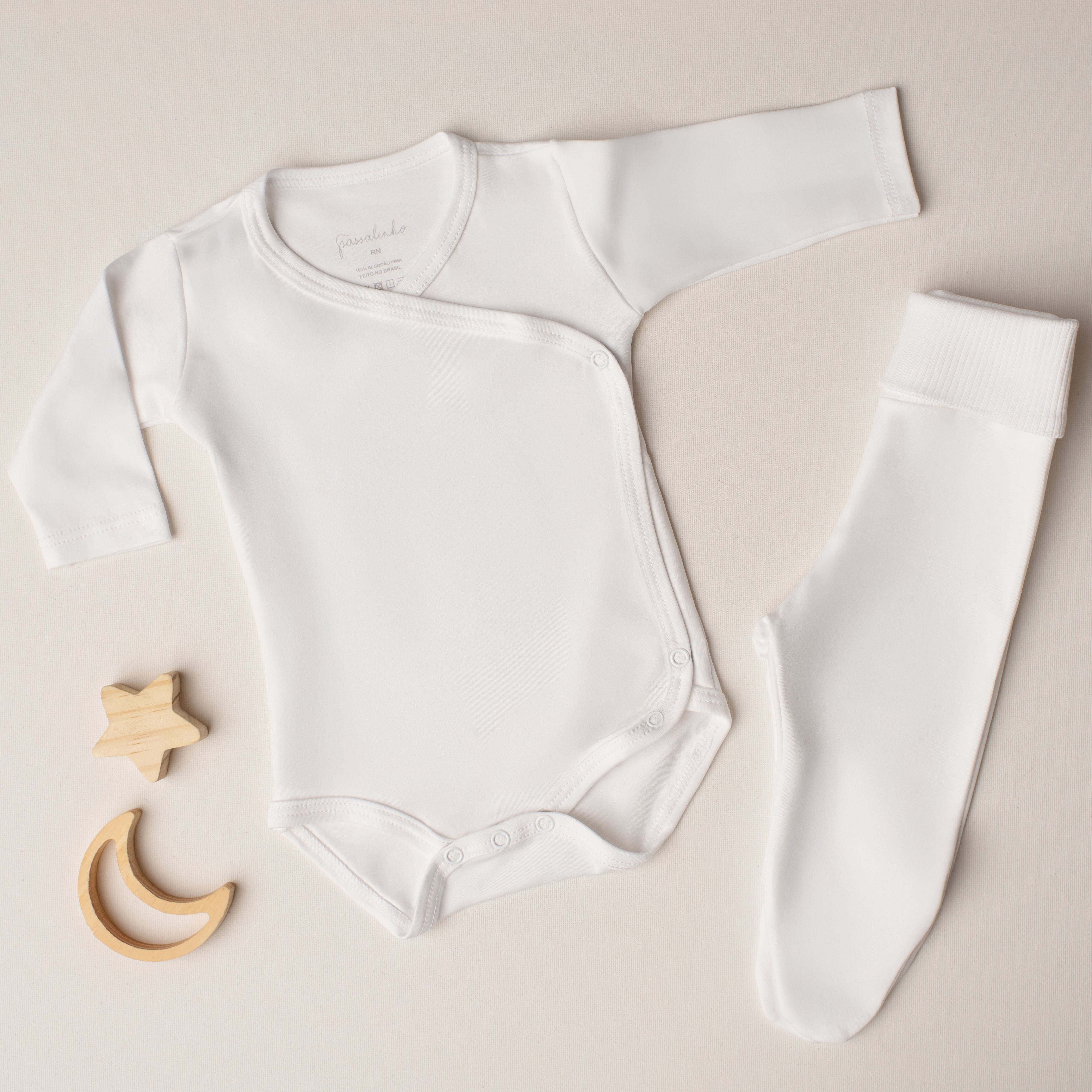 Conjunto Body Sabiá + Culote Yoga Branco