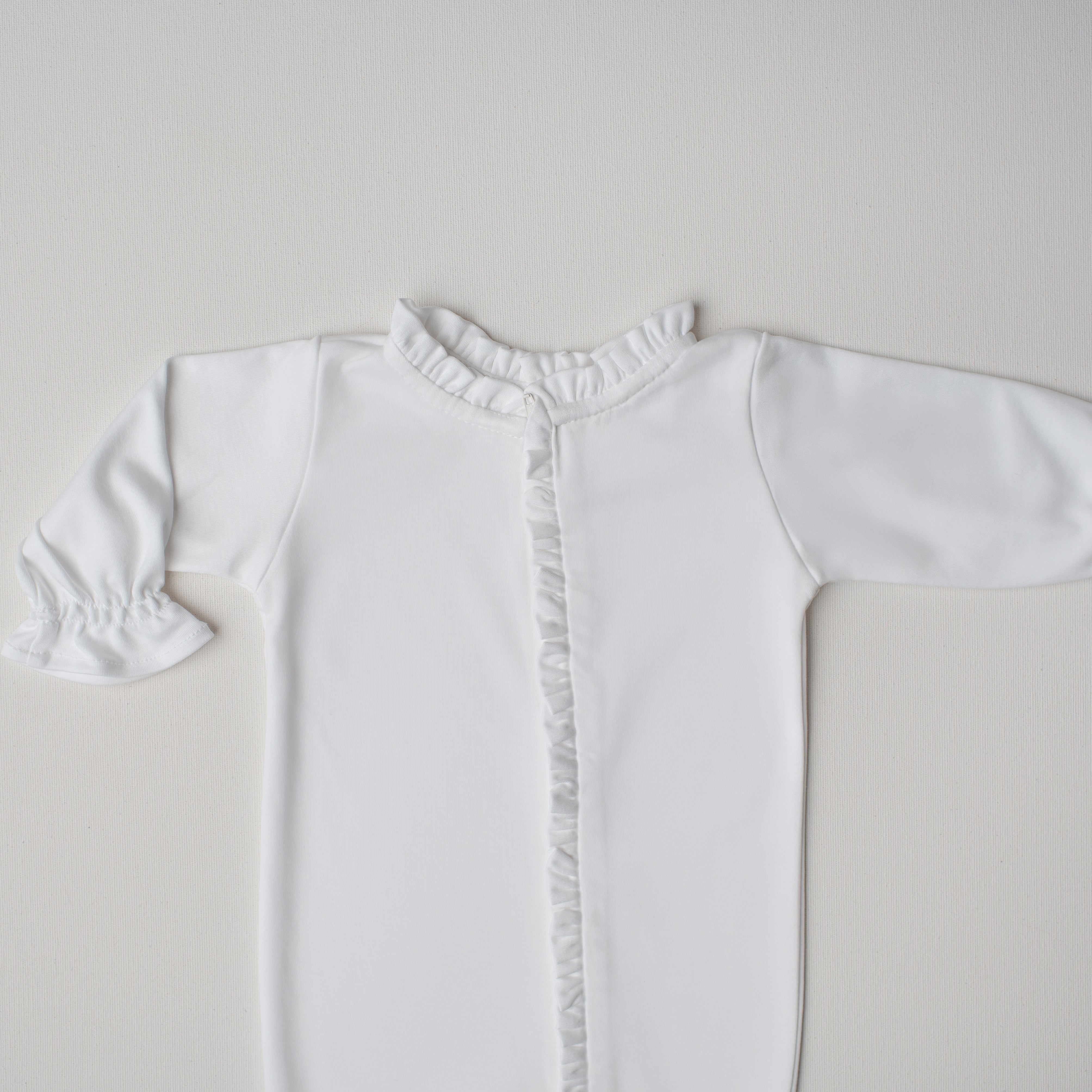 Macacão Pardal Zíper Branco