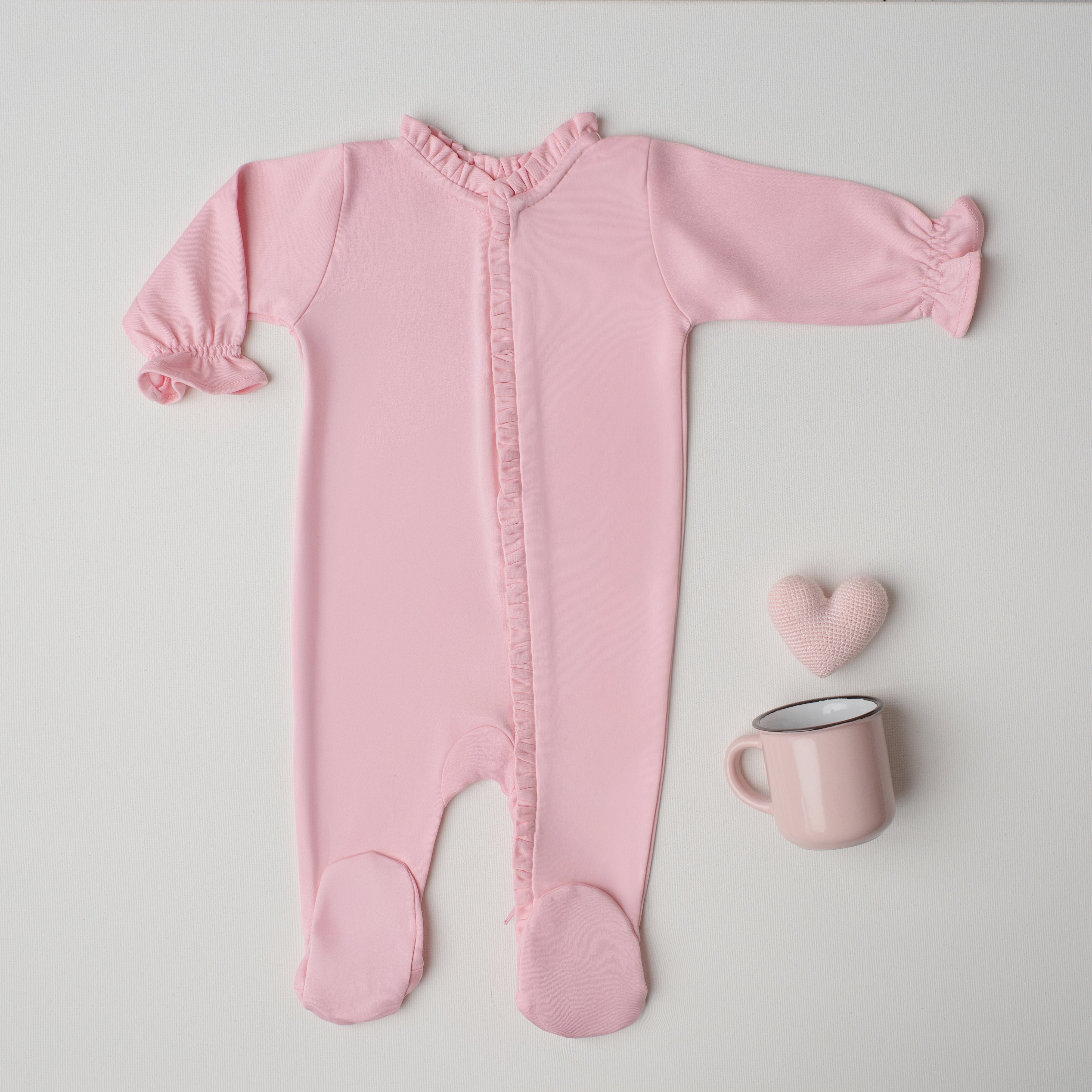 Macacão Pardal Zíper Rosa