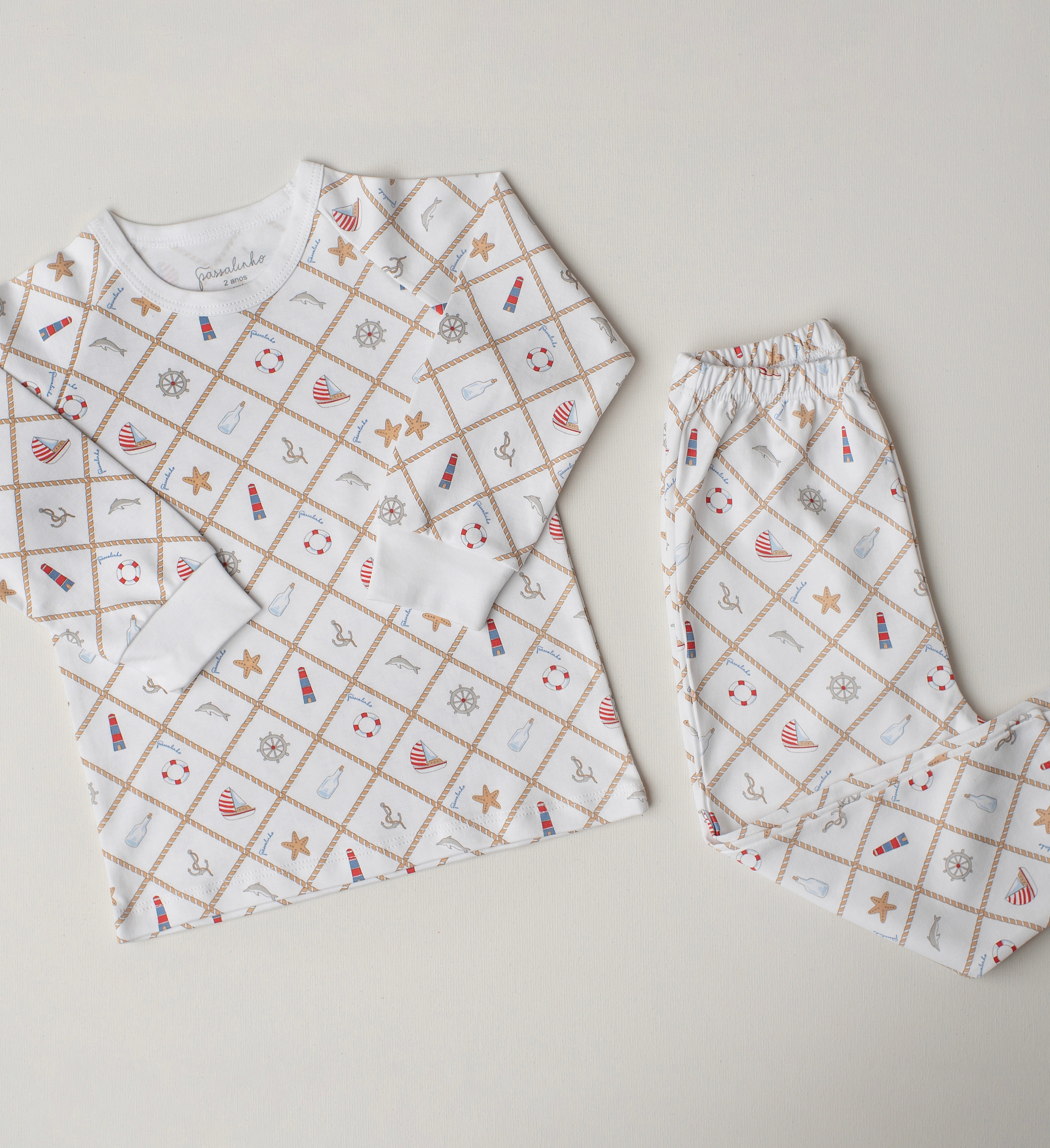 Pijama Calça e Blusa Arara Náutico