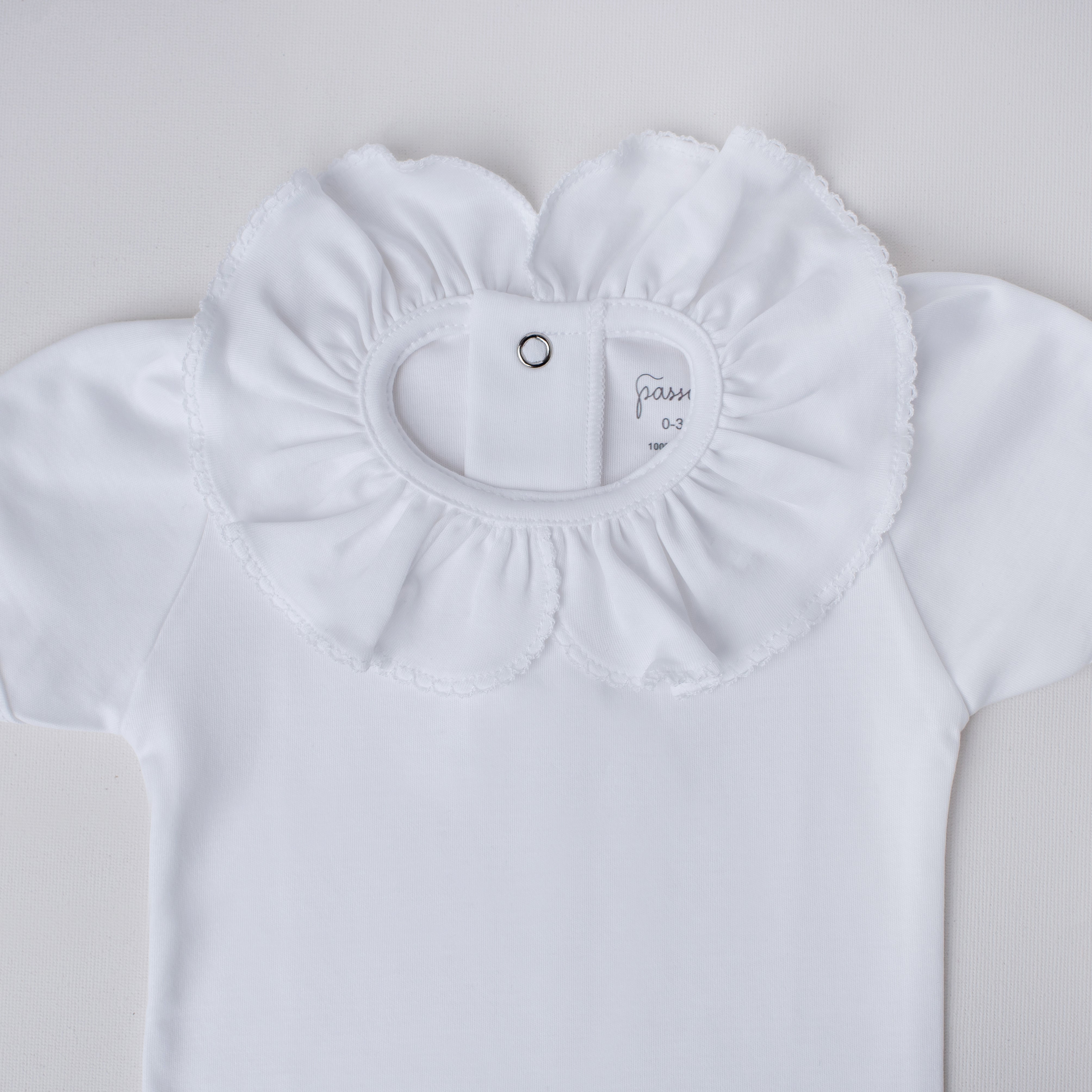 Body Beija-Flor Manga Curta Branco