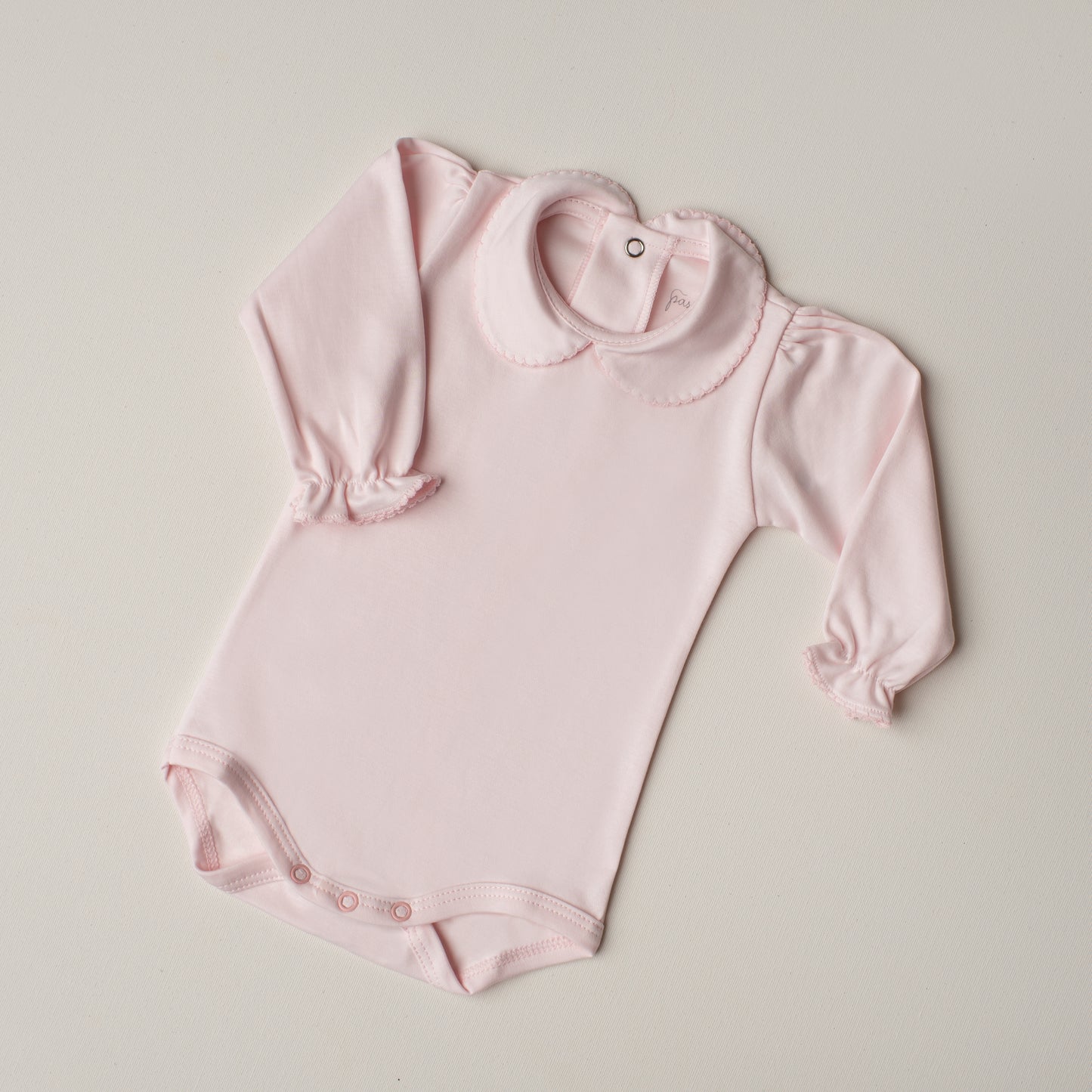 Body Garça Manga Longa Rosa Claro