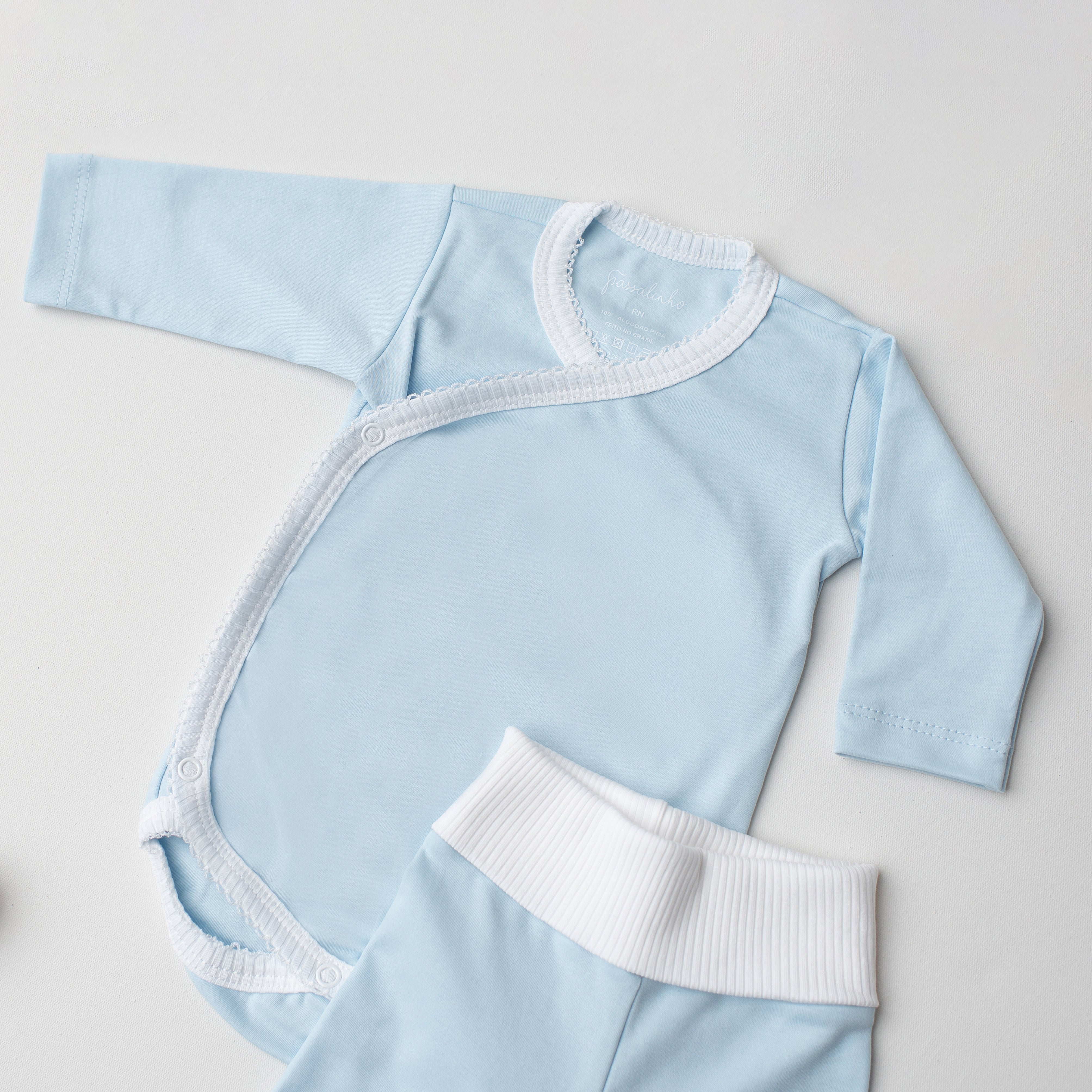 Conjunto Body Sabiá + Culote Yoga Azul