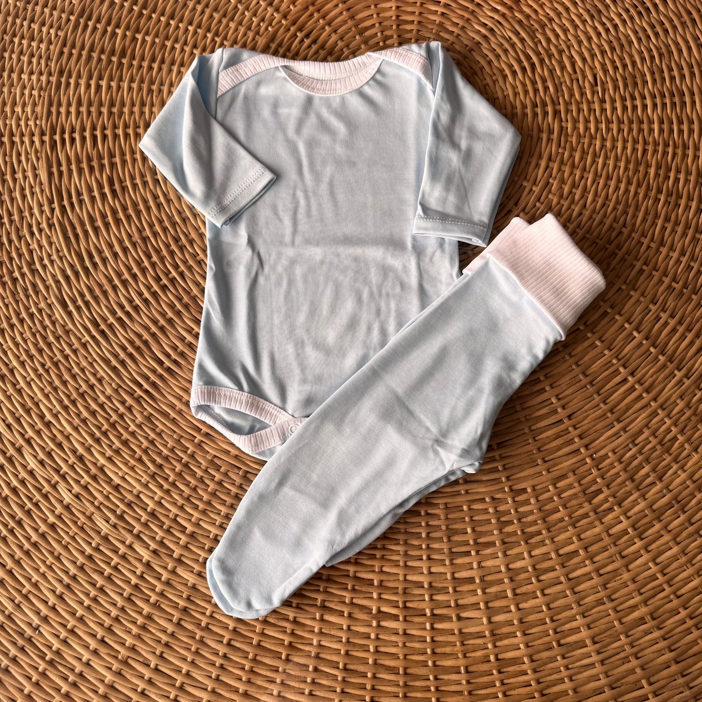 Conjunto Body Andorinha + Culote Yoga Azul