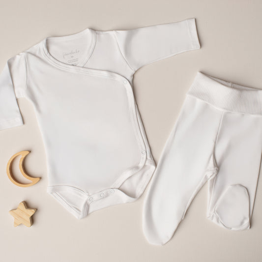 Conjunto Body Sabiá + Culote Yoga Branco