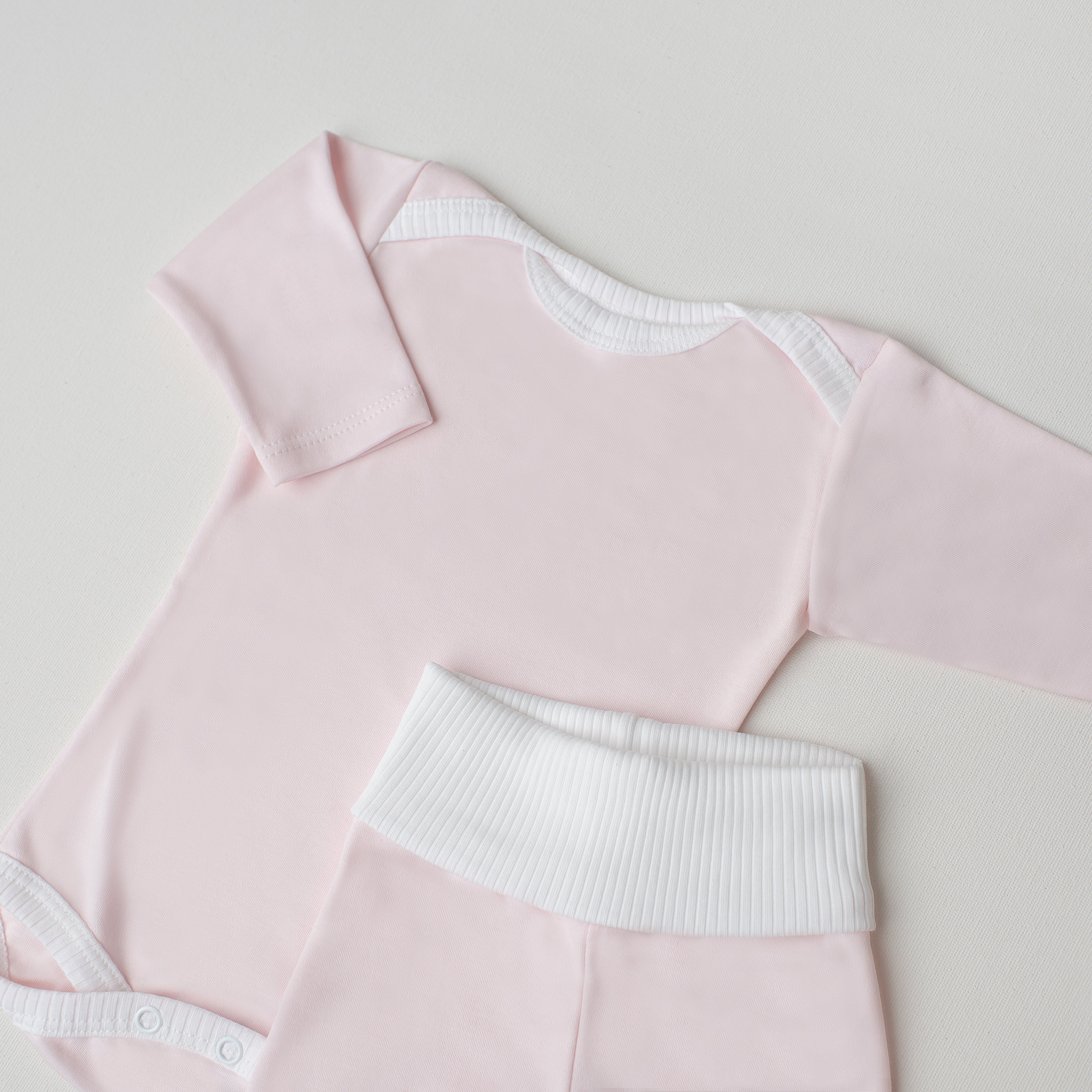Conjunto Body Andorinha + Culote Yoga Rosa Claro