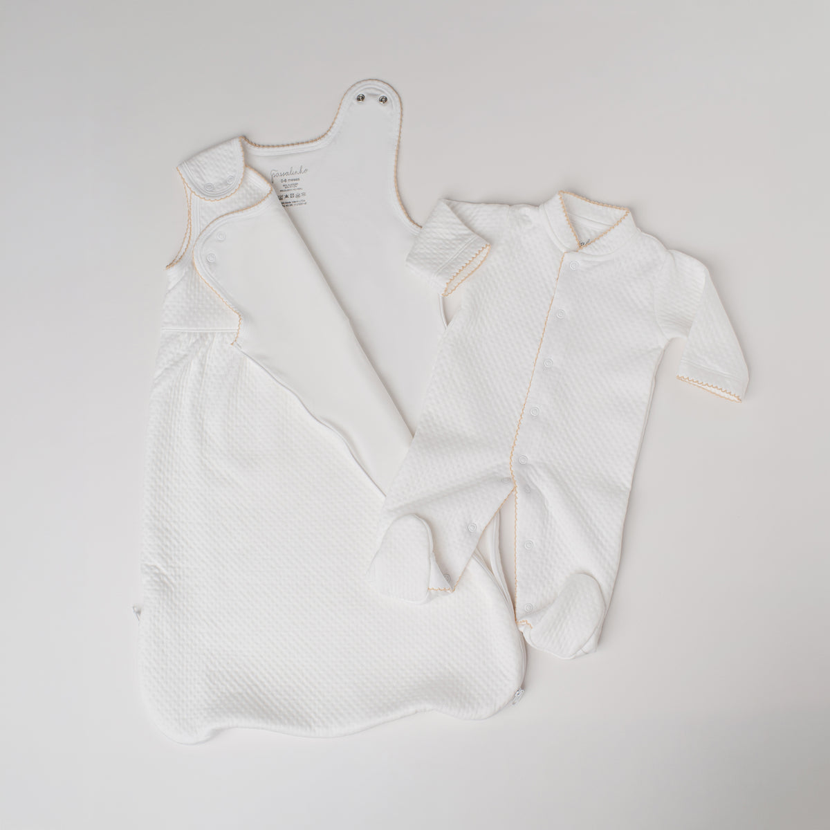 Saco de Dormir Jacquard Branco