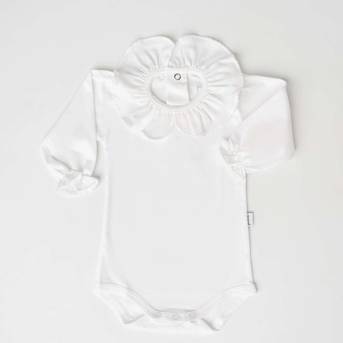 Body Beija-Flor Manga Longa Branco