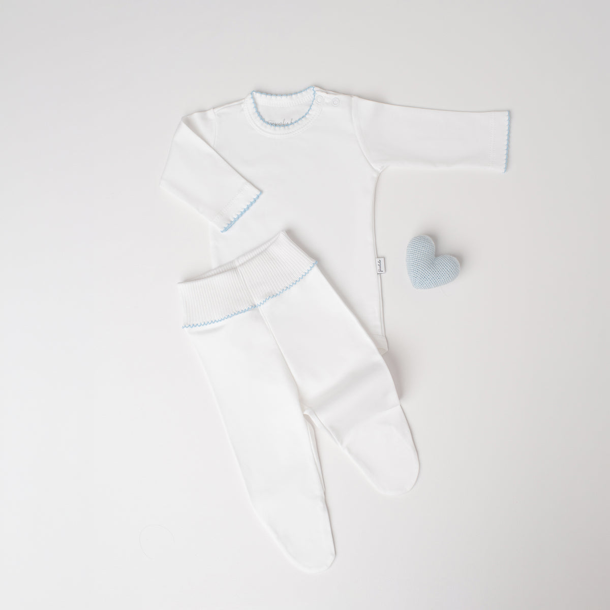 Conjunto Body Canário + Culote Yoga Azul