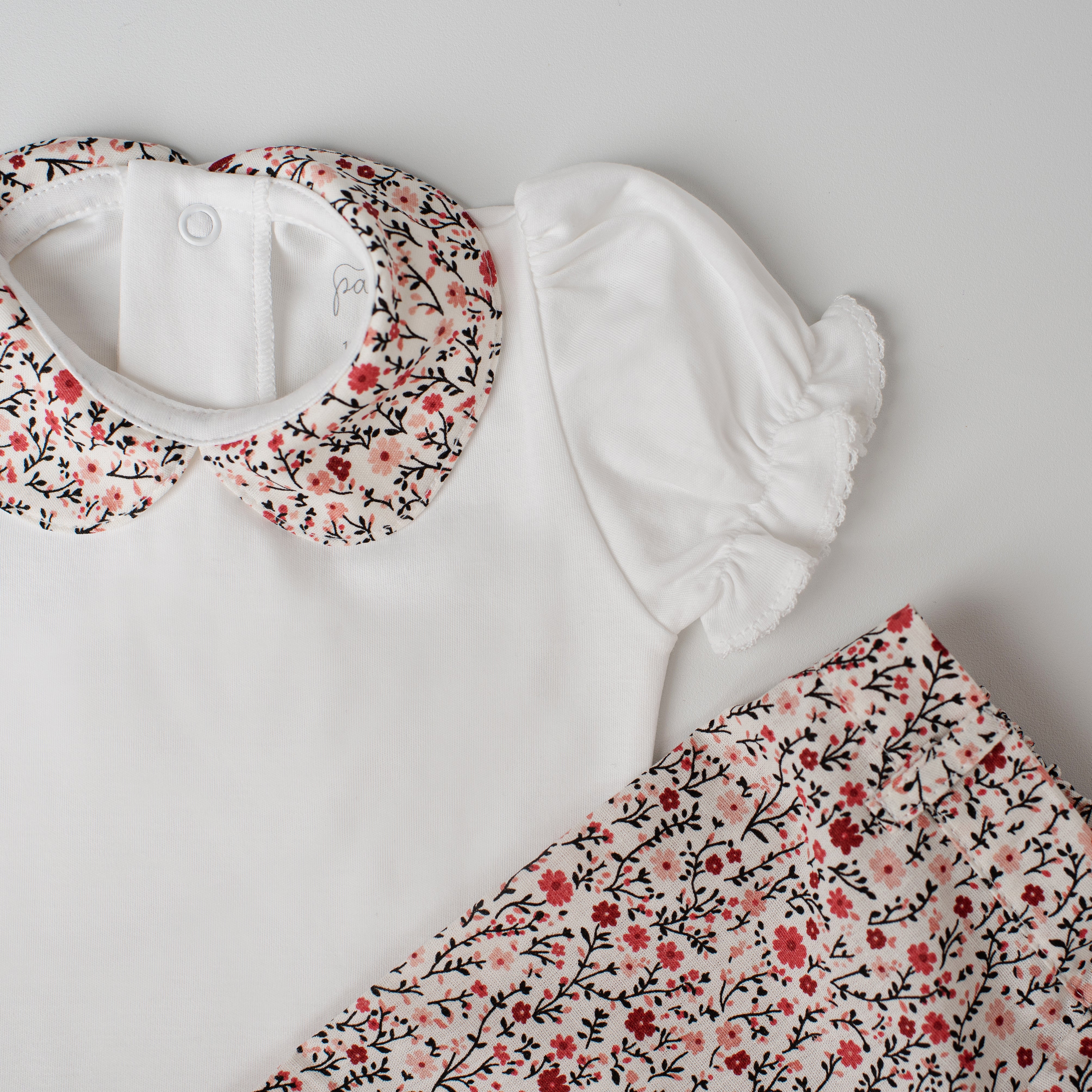 Conjunto Body e Calça Tico Tico Rosa