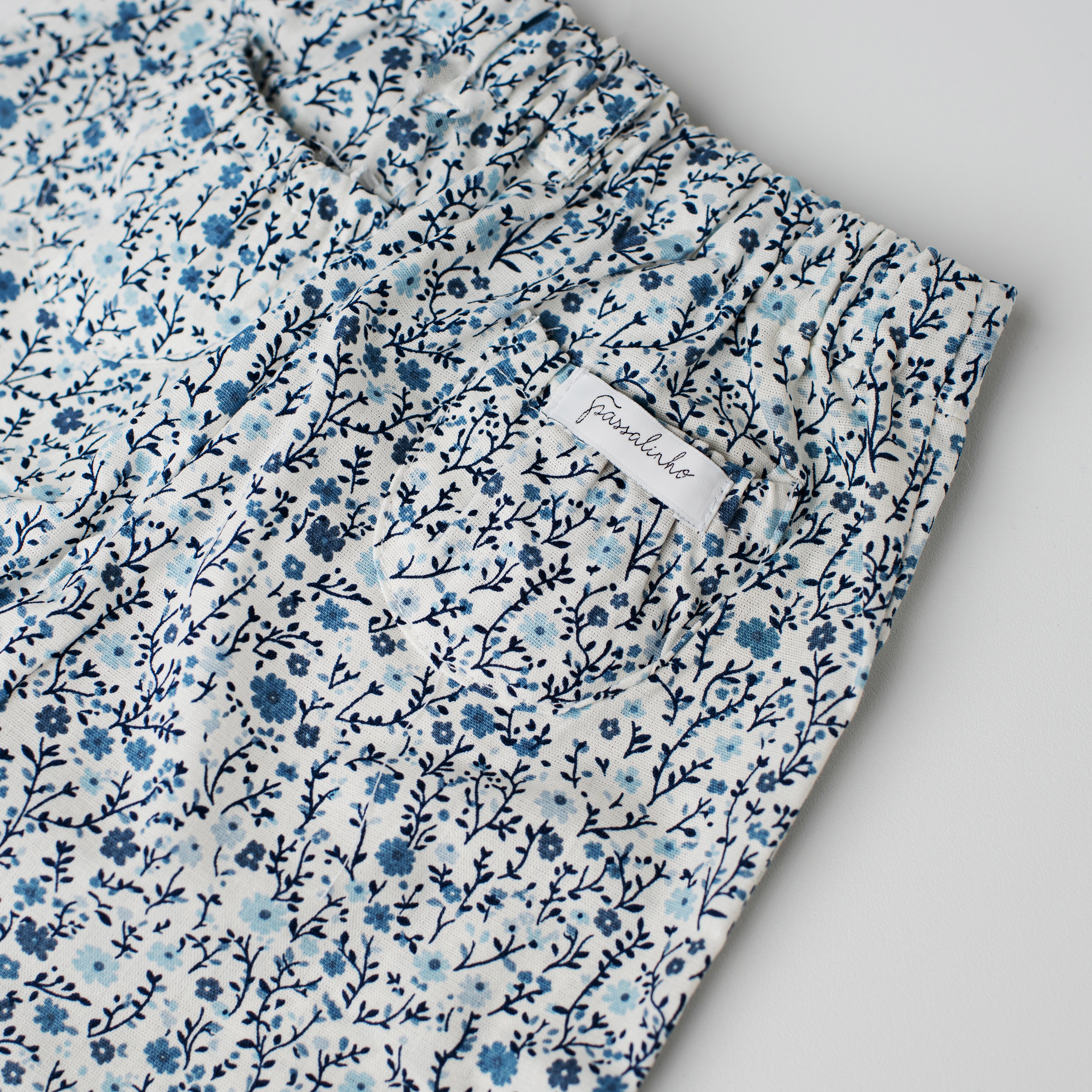 Conjunto Body e Calça Tico Tico Azul