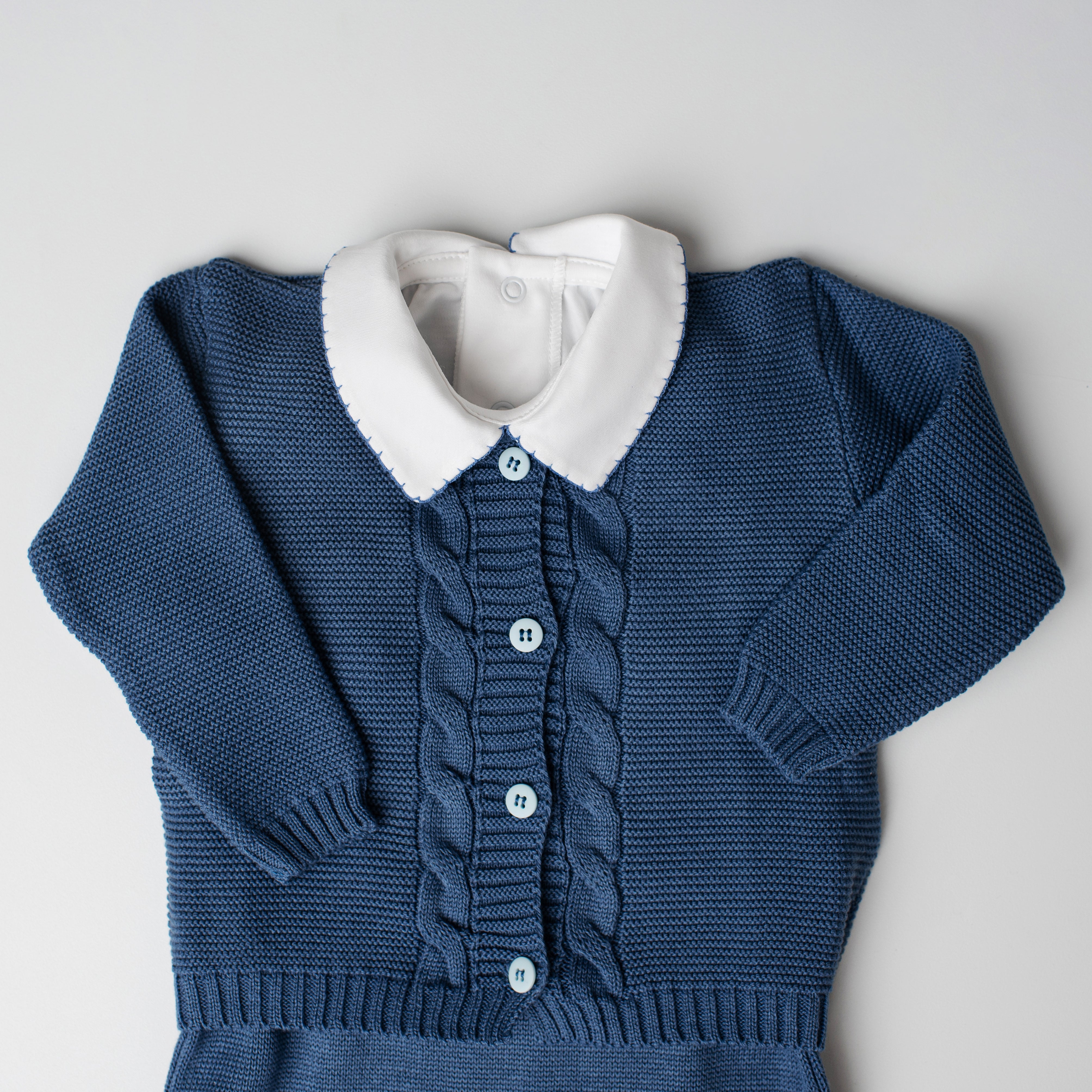 Conjunto em Tricô + Pima Águia Azul Jeans