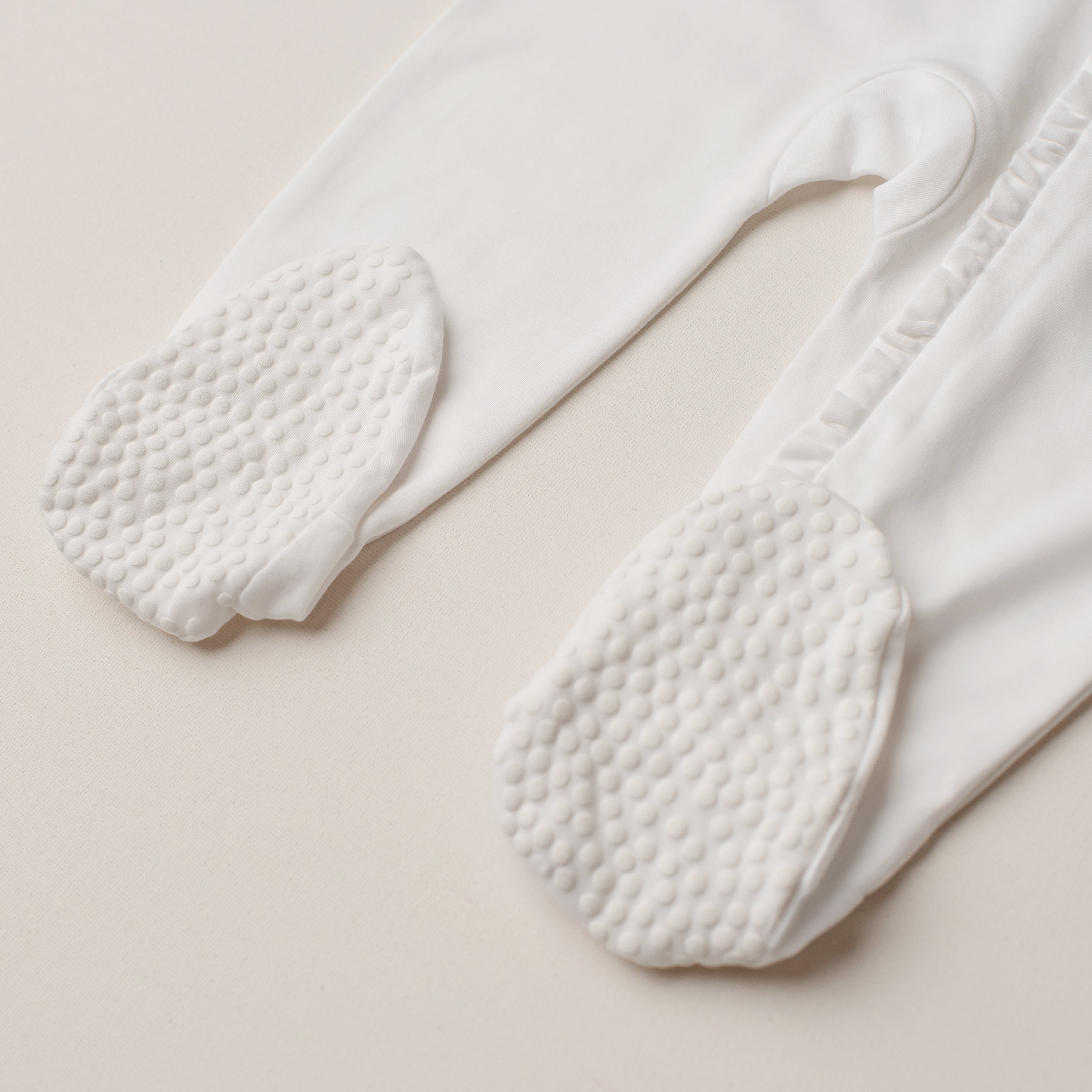 Macacão Pardal Zíper Branco