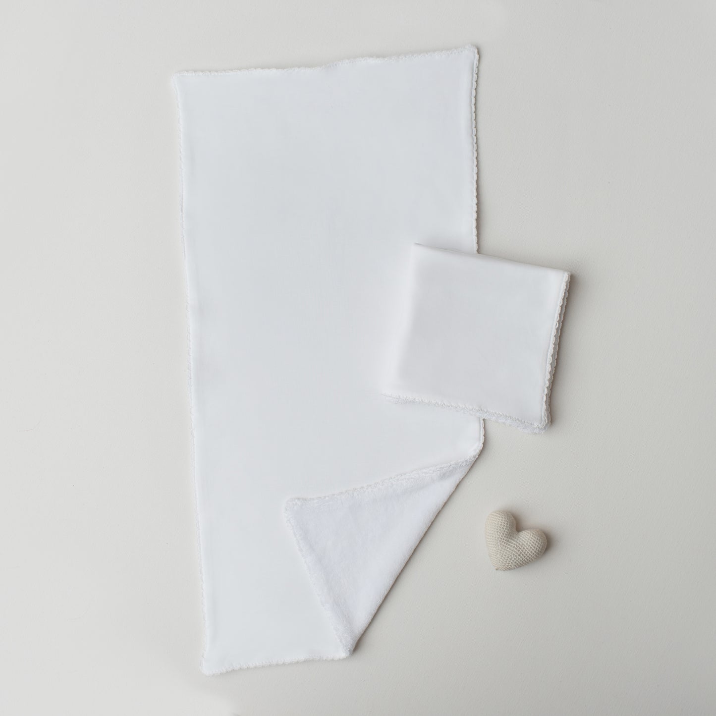 Kit: Paninho de Boca + Paninho de Ombro Branco
