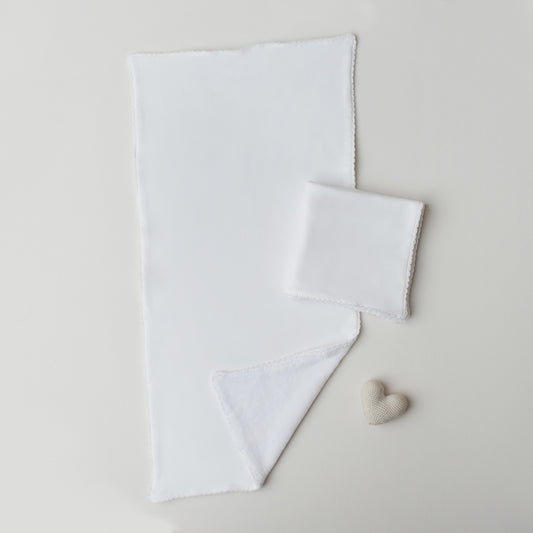 Kit: Paninho de Boca + Paninho de Ombro Branco
