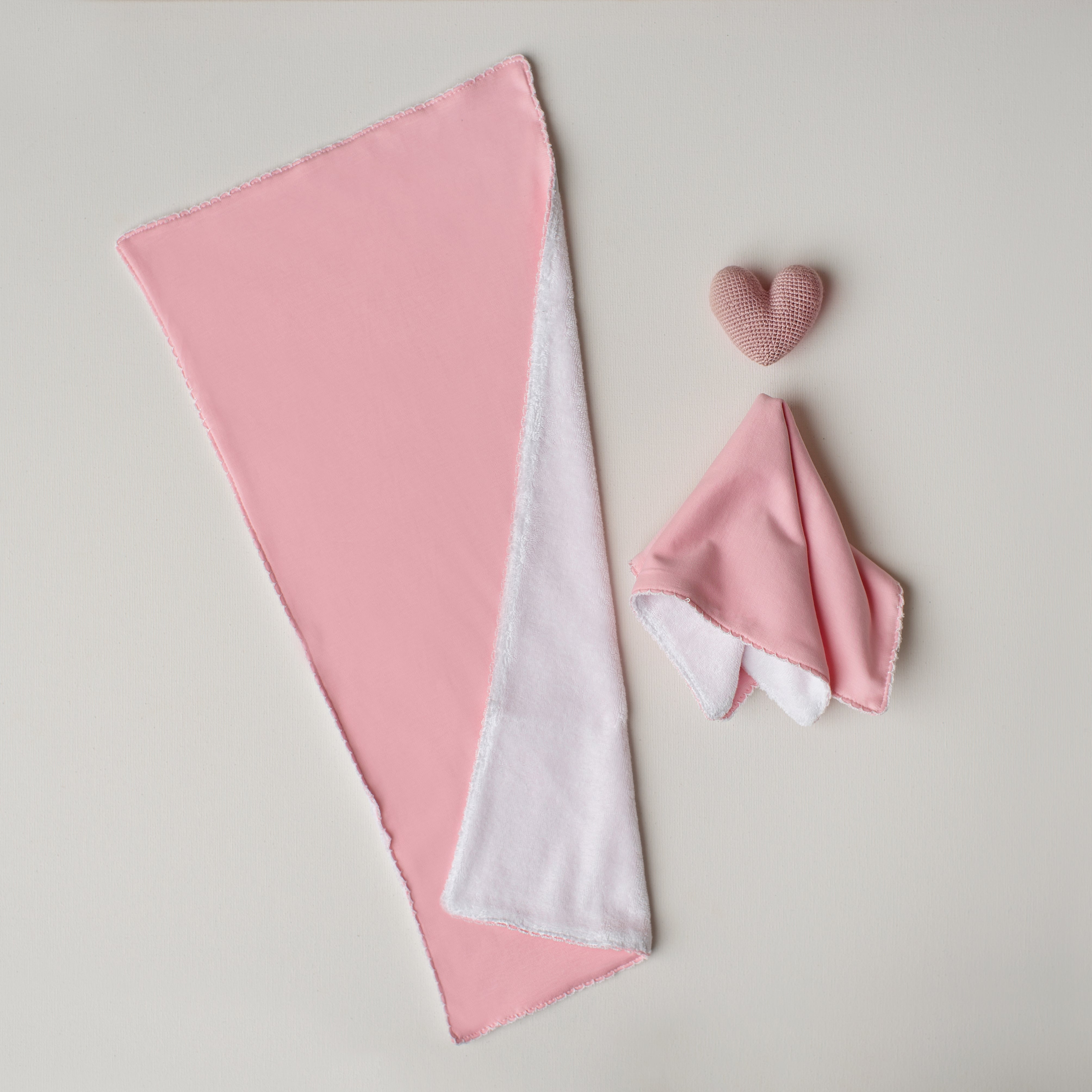 Kit: Paninho de Boca + Paninho de Ombro Rosa