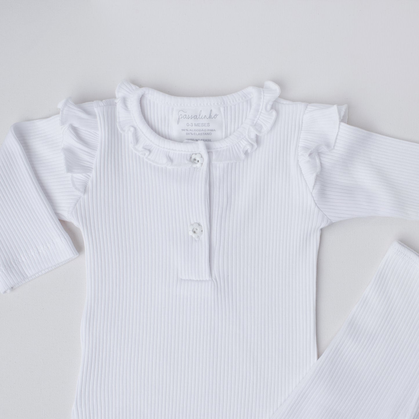 Conjunto Cisne Canelado Branco