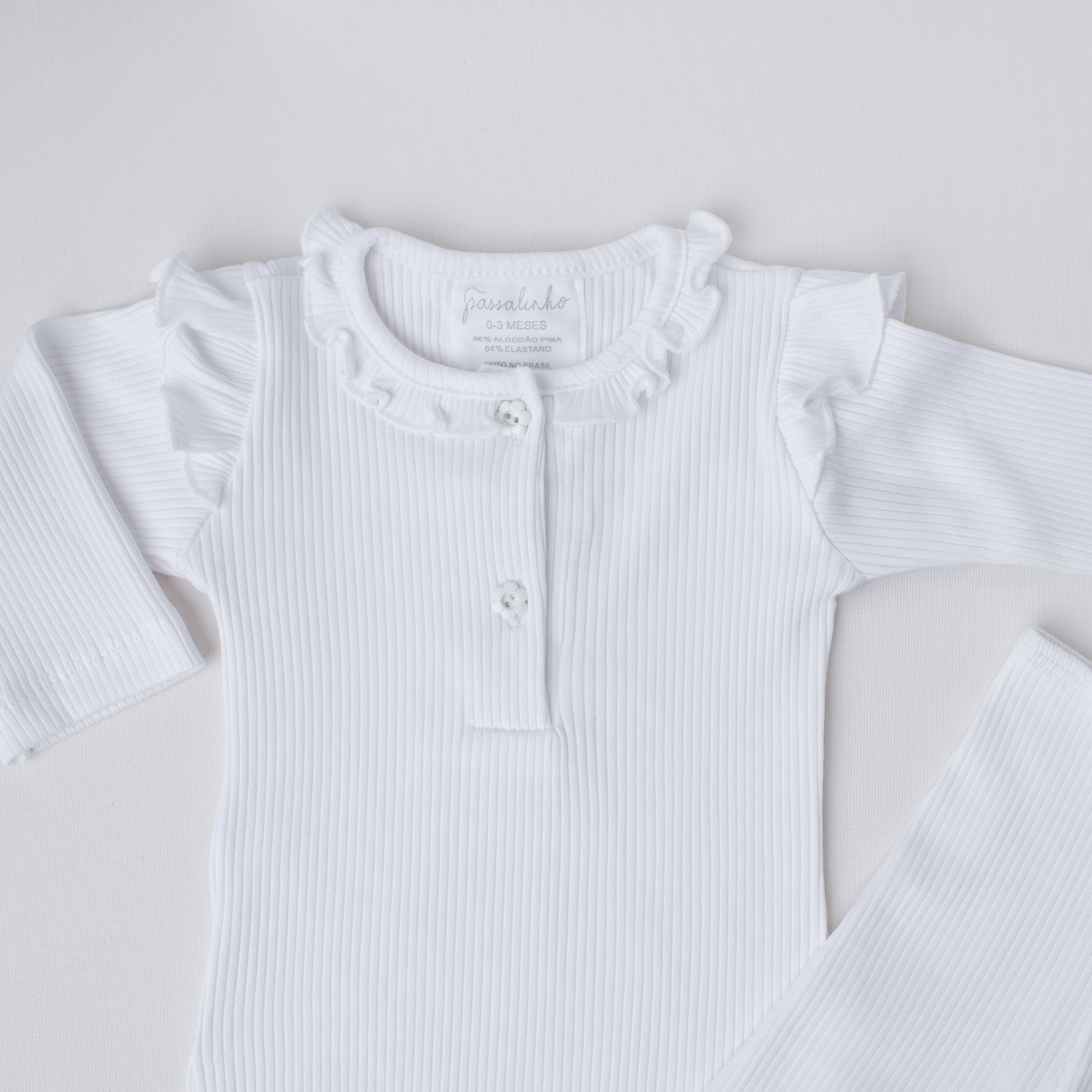 Conjunto Cisne Canelado Branco