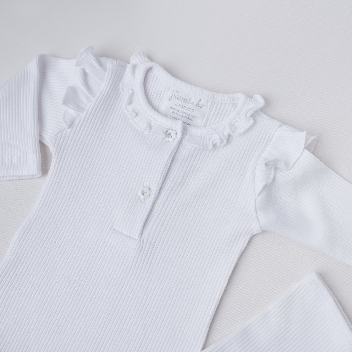 Conjunto Cisne Canelado Branco