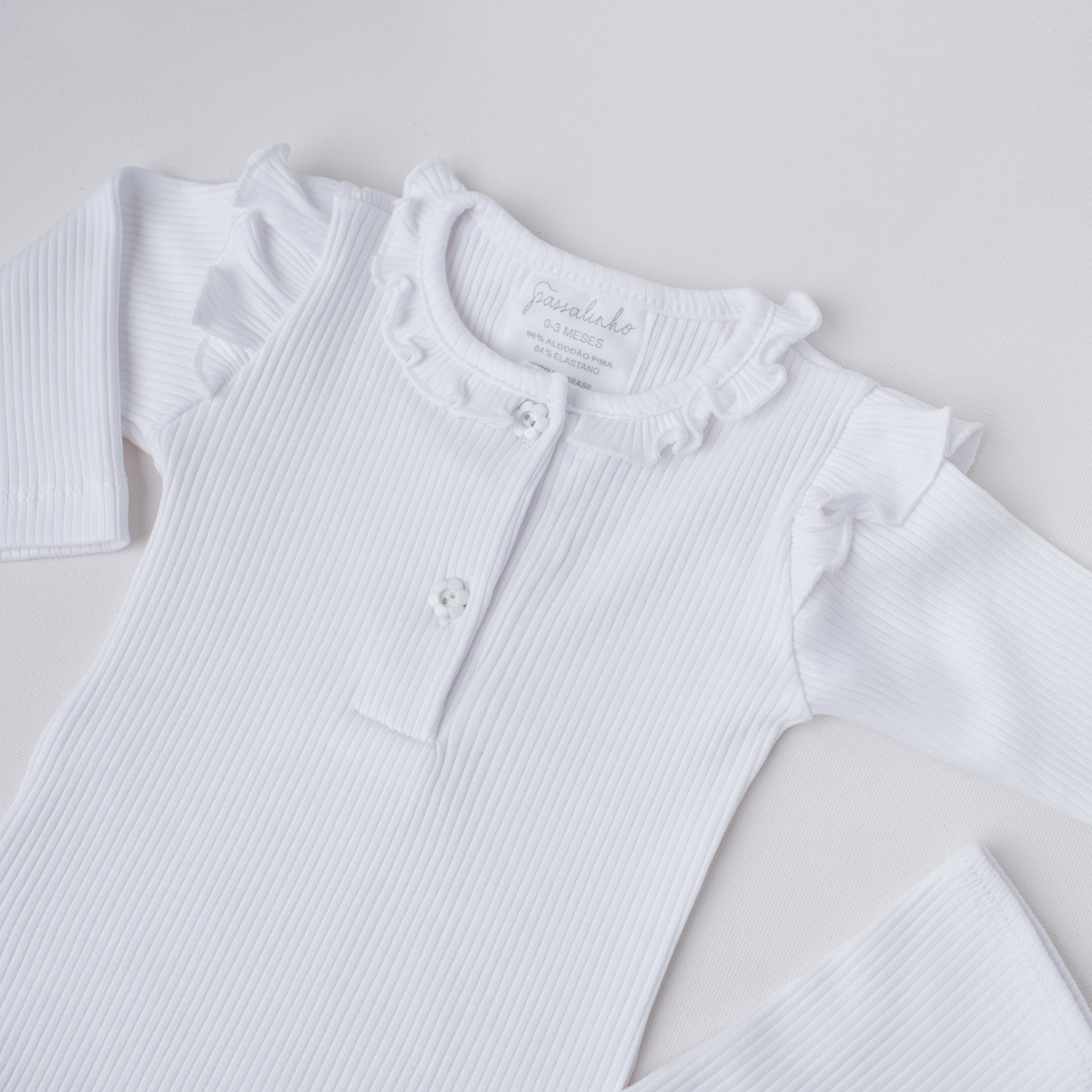 Conjunto Cisne Canelado Branco